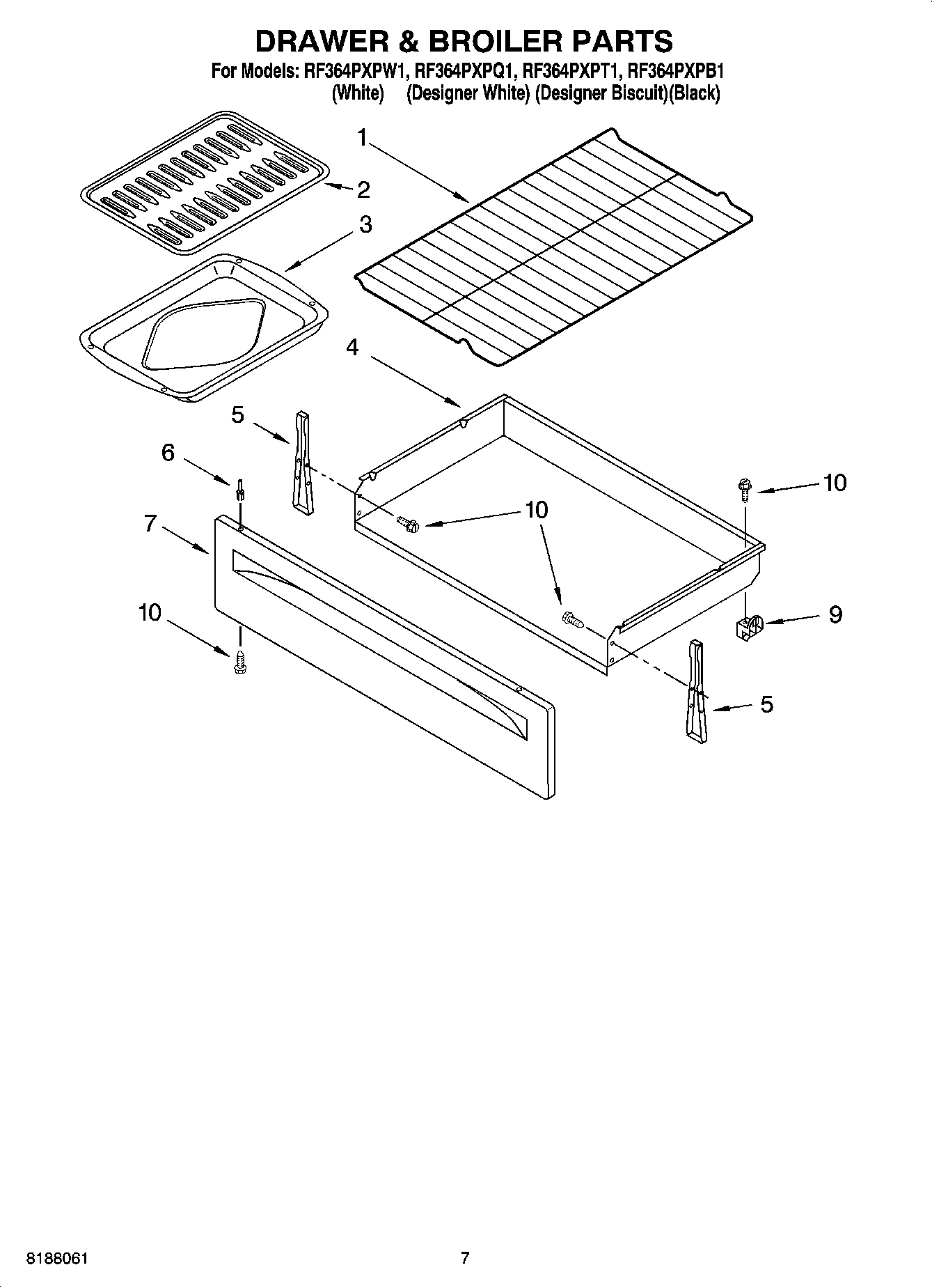 05 - DRAWER & BROILER PARTS, OPTIONAL PARTS