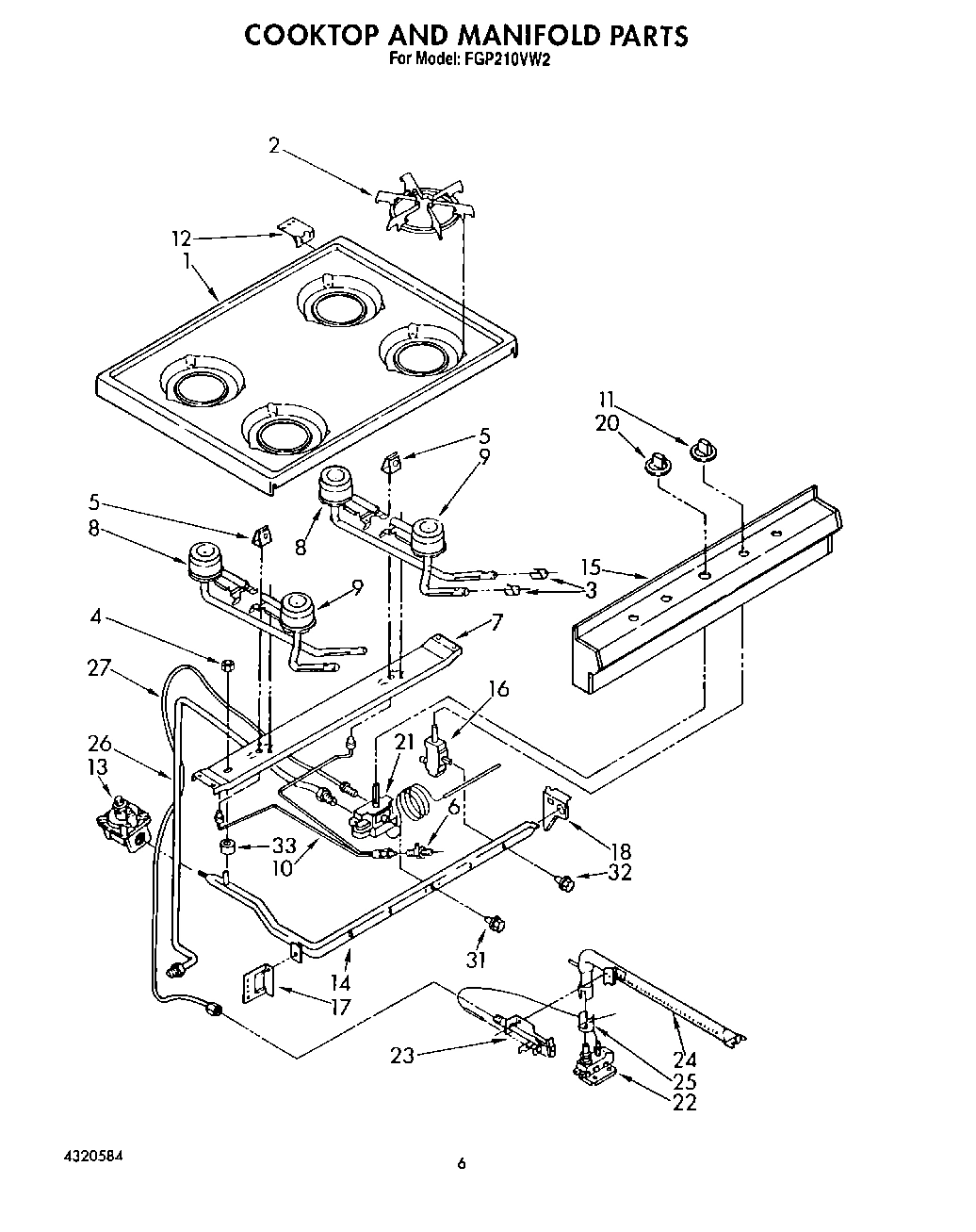 05 - COOKTOP AND MANIFOLD, LIT/OPTIONAL
