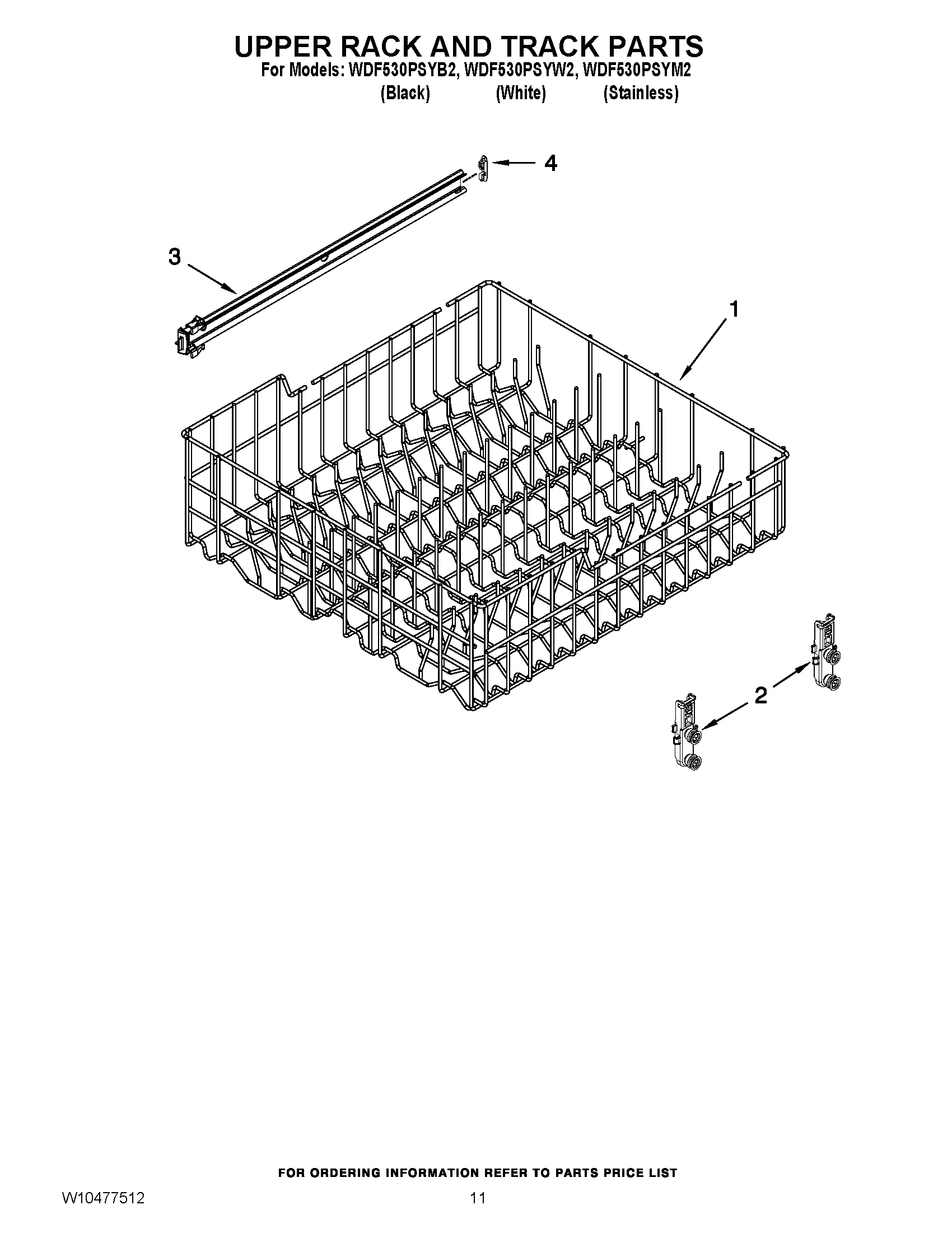 09 - UPPER RACK AND TRACK PARTS