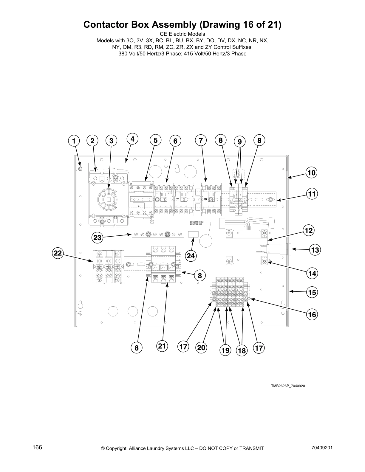 Contactor Box Assembly (Drawing 16 of 21)