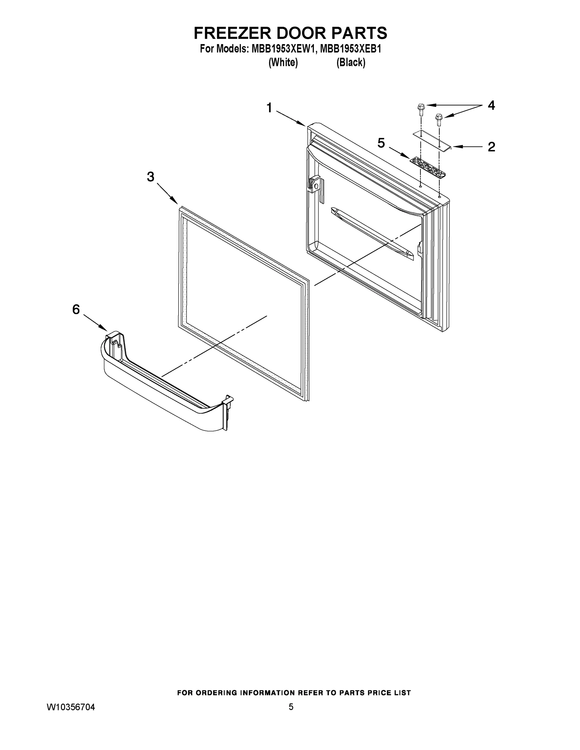 03 - FREEZER DOOR PARTS