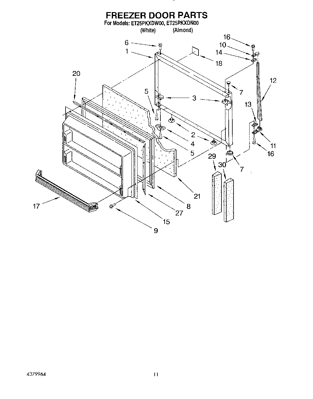 07 - FREEZER DOOR, LIT/OPTIONAL