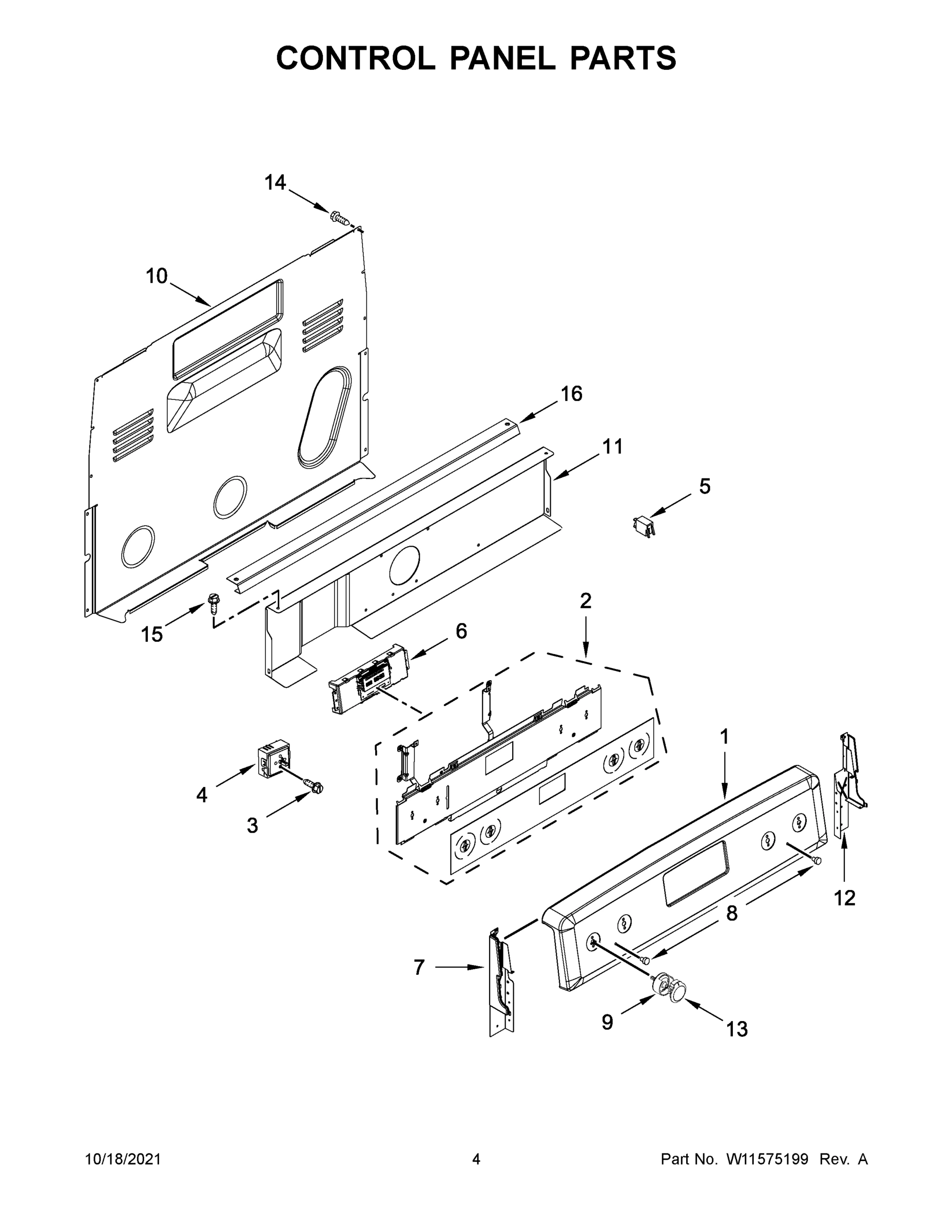 03 - CONTROL PANEL PARTS