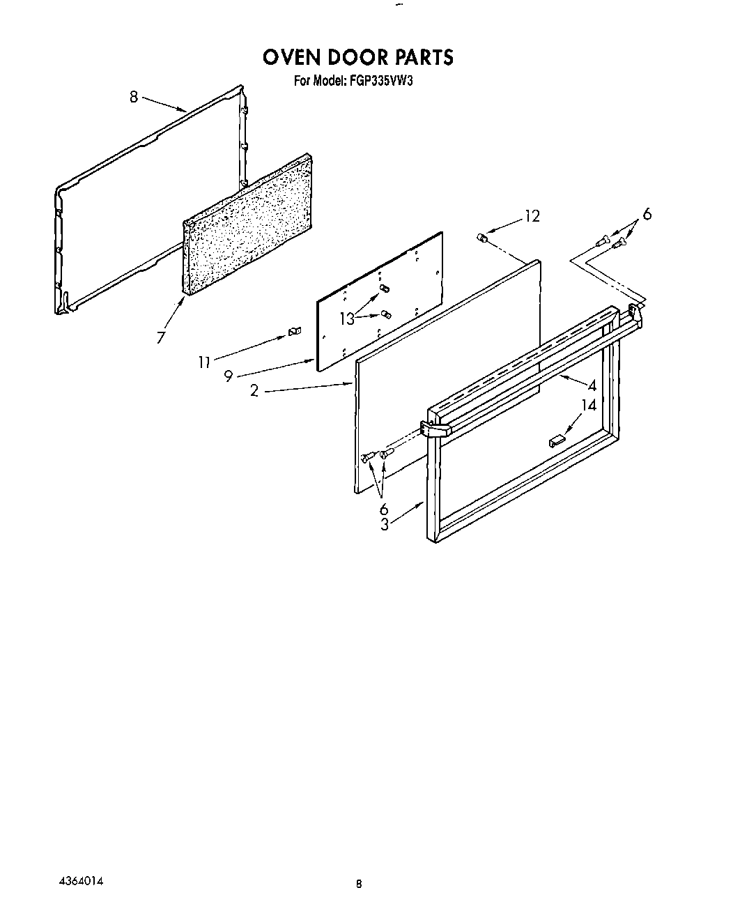08 - OVEN DOOR, LIT/OPTIONAL