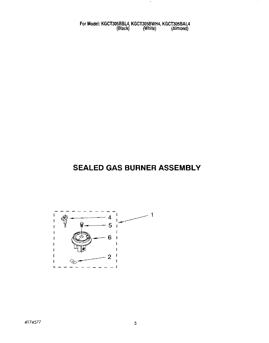 04 - SEALED GAS BURNER ASSEMBLY
