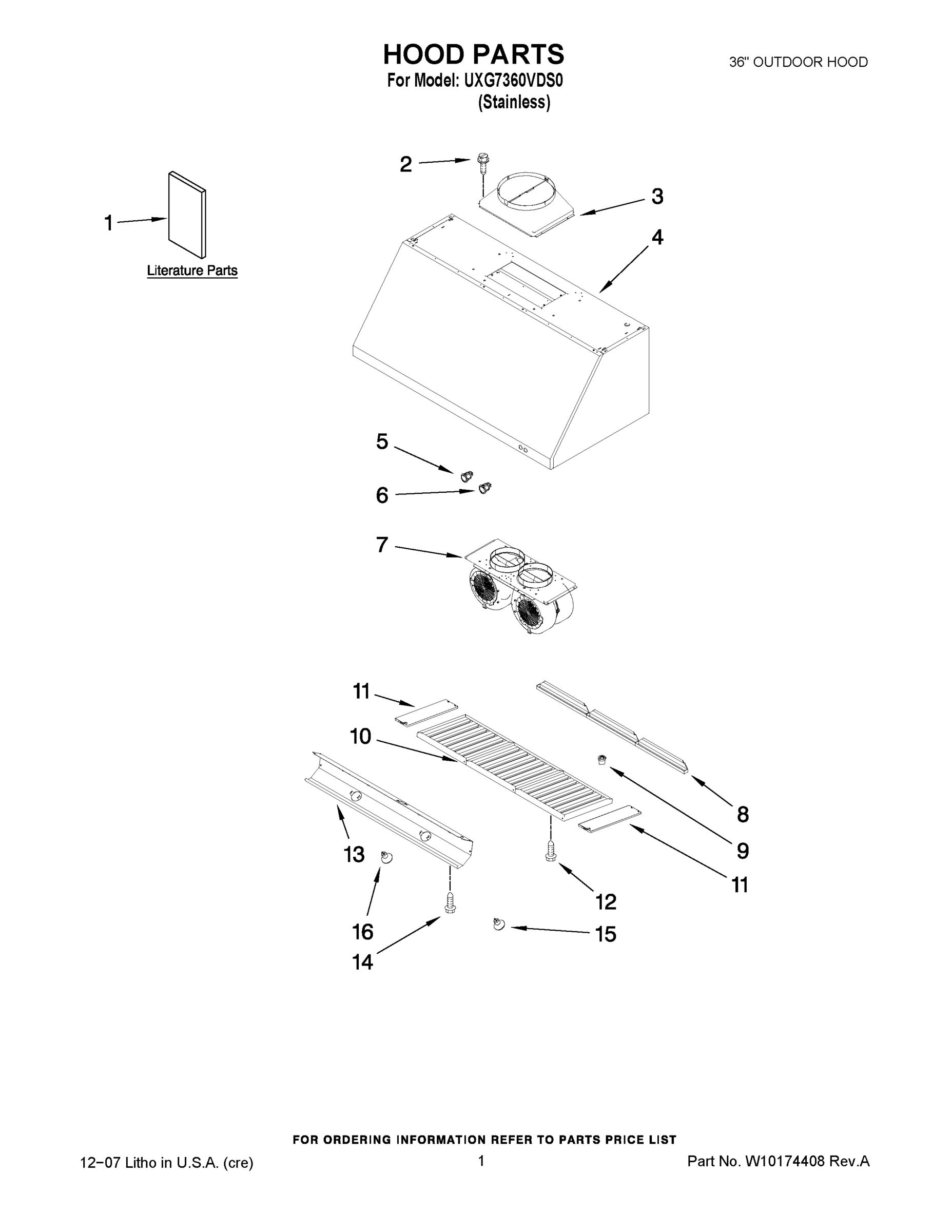 01 - HOOD PARTS