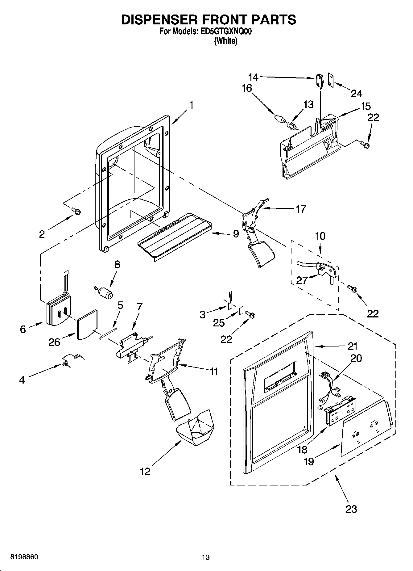 08 - DISPENSER FRONT PARTS