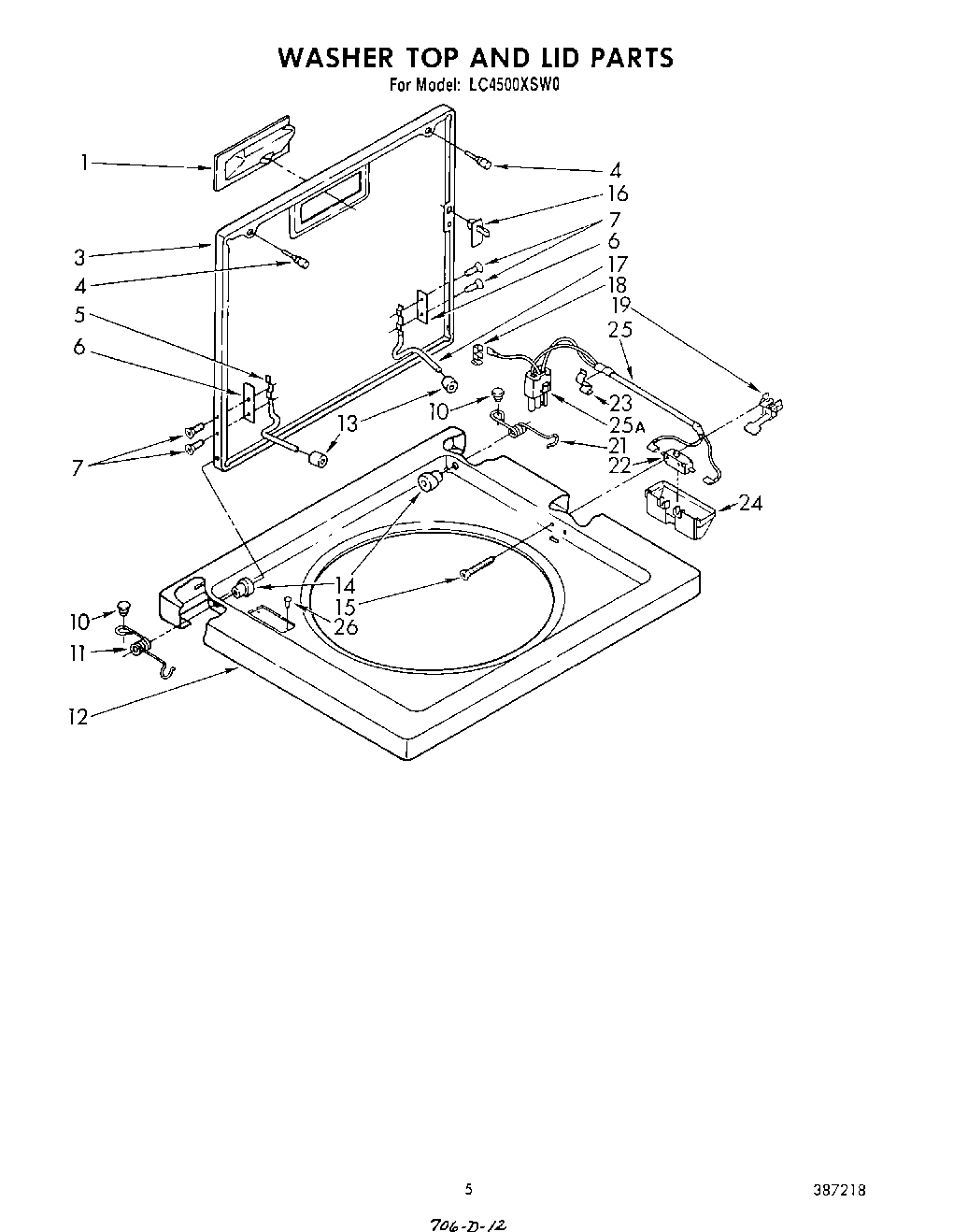 04 - WASHER TOP AND LID