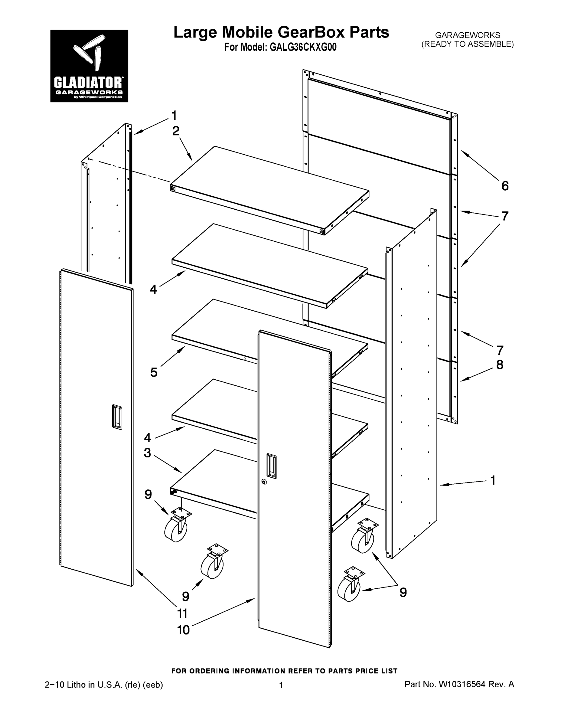 01 - LARGE MOBILE GEARBOX PARTS