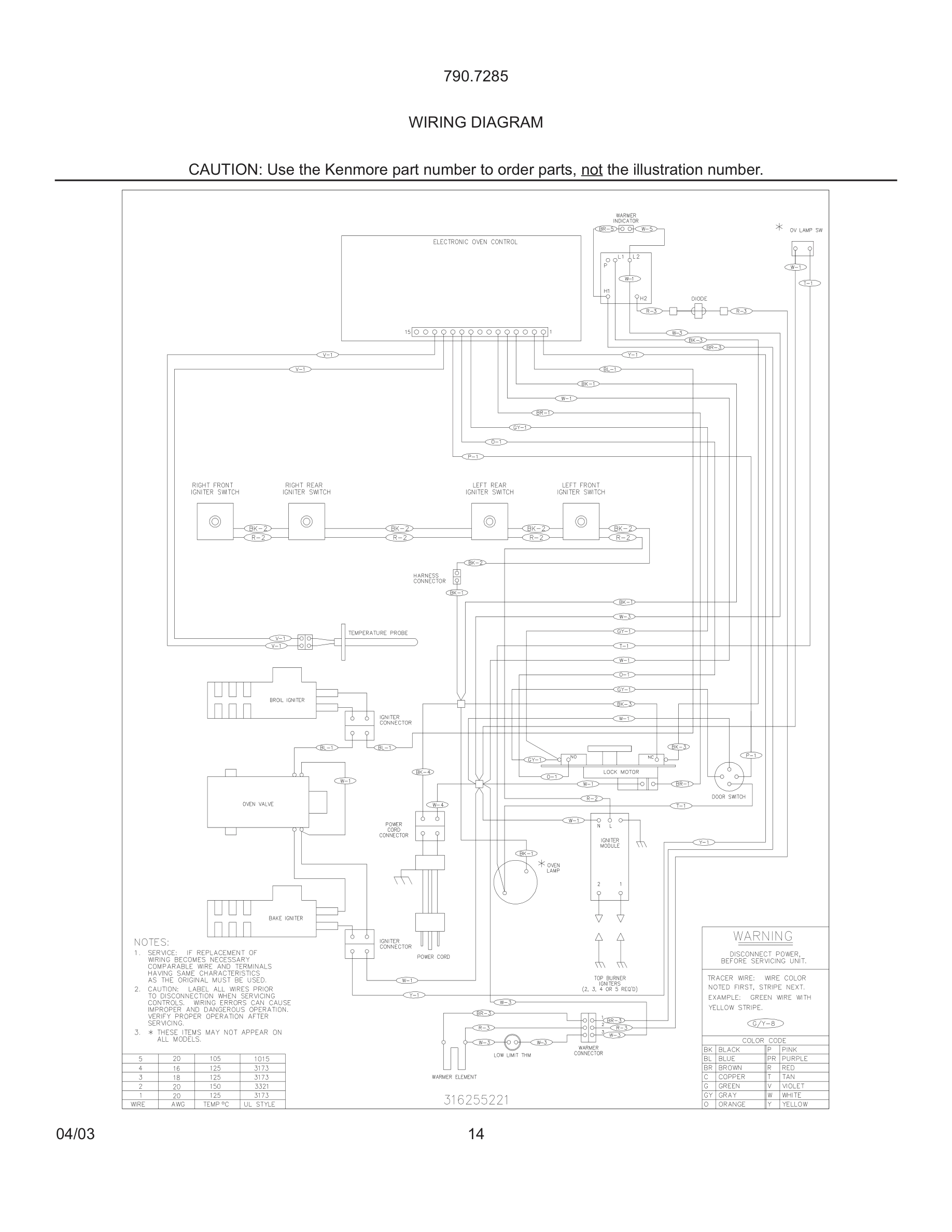 14 - WIRING DIAGRAM