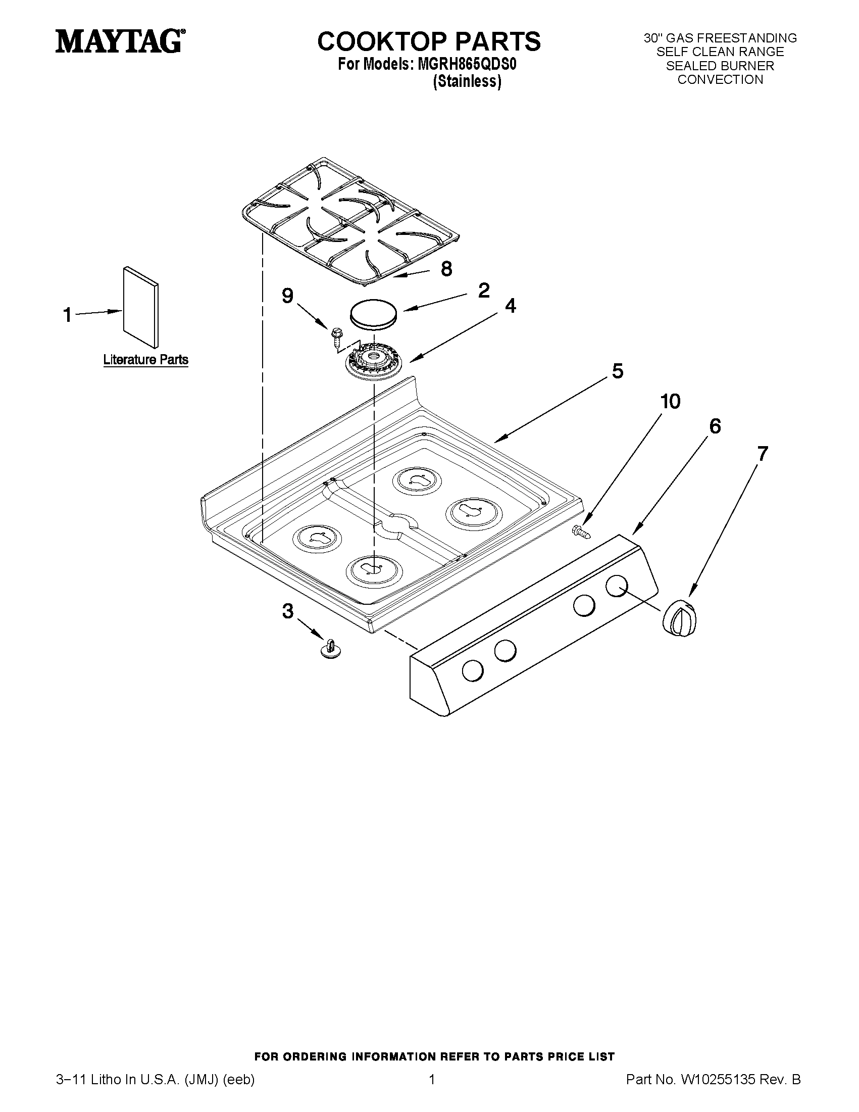 01 - COOKTOP PARTS