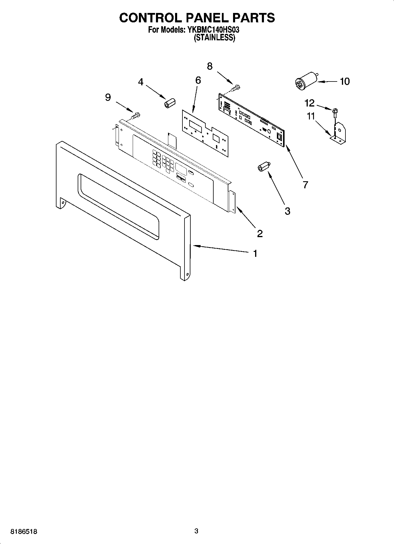02 - CONTROL PANEL PARTS