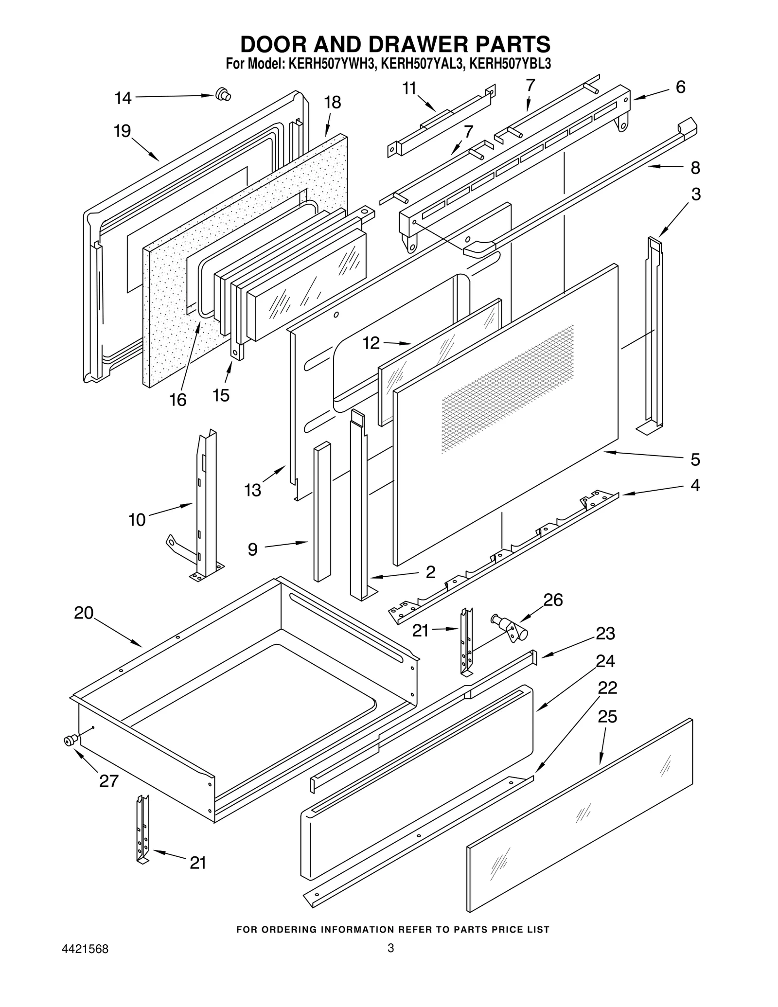DOOR AND DRAWER PARTS