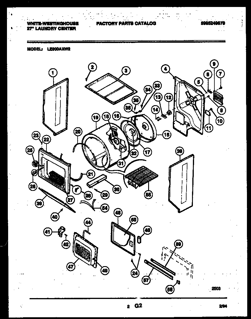 02 - CABINET AND COMPONENT PARTS