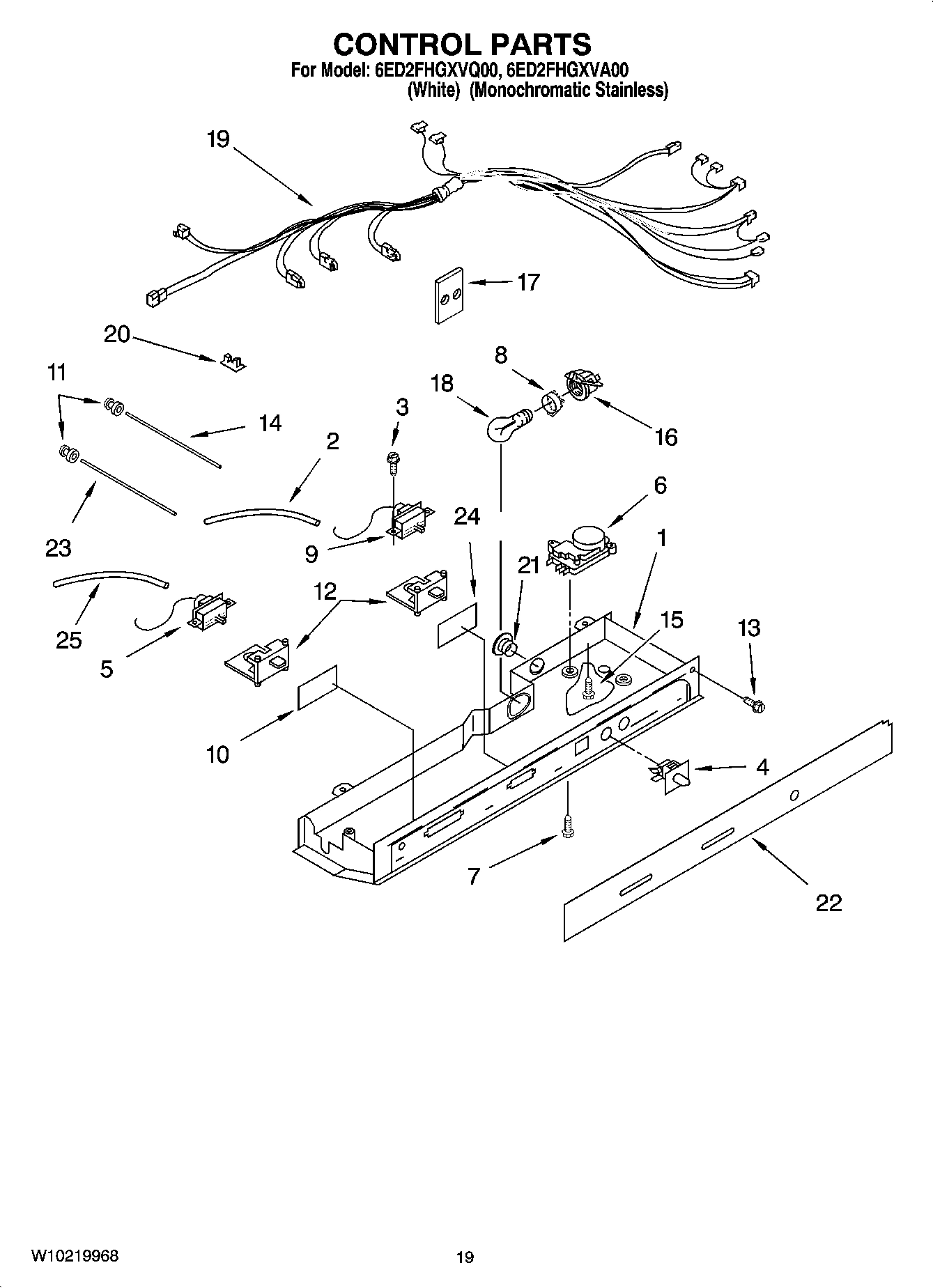 12 - CONTROL PARTS, OPTIONAL PARTS (NOT INCLUDED)