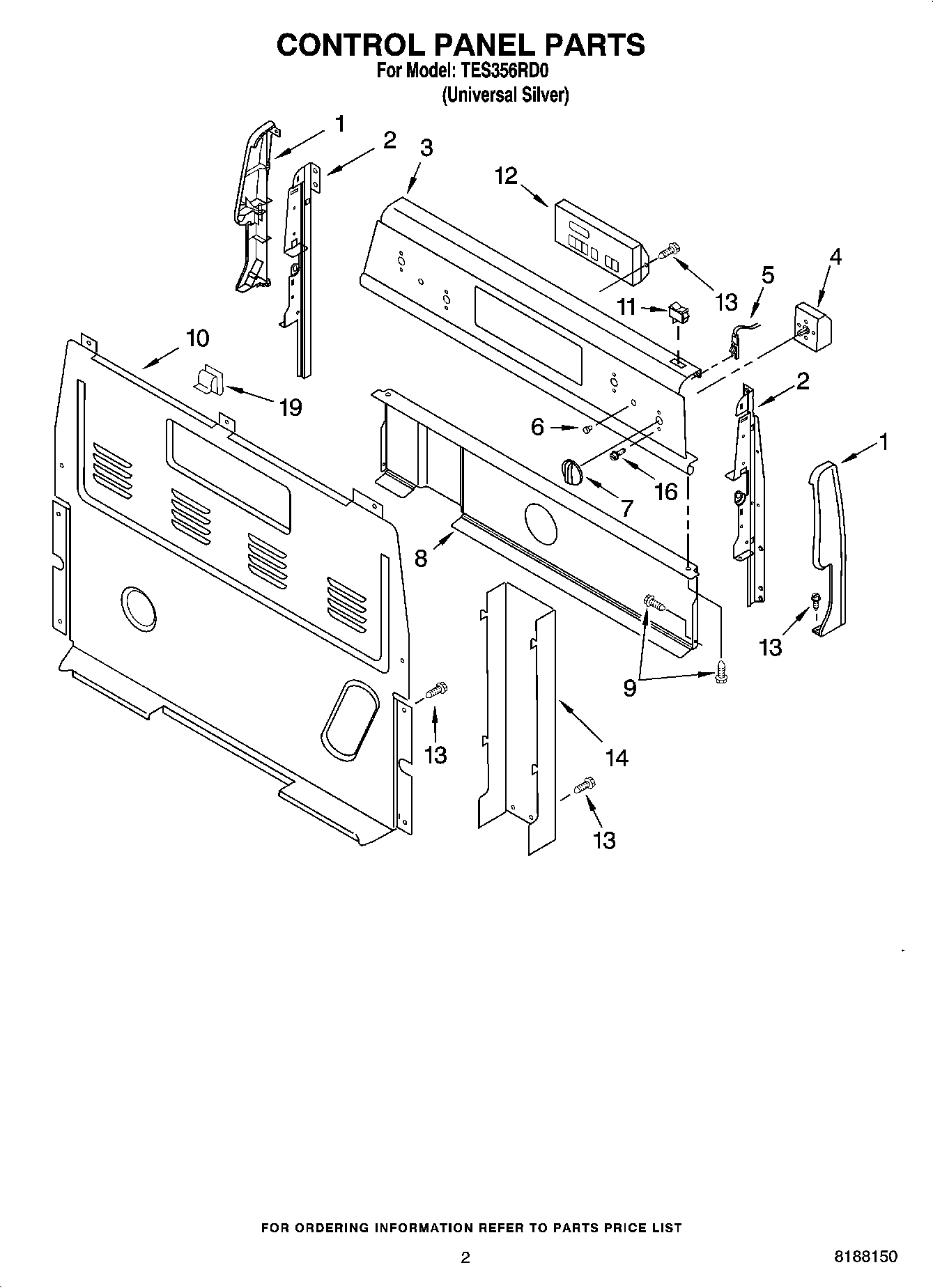 02 - CONTROL PANEL PARTS