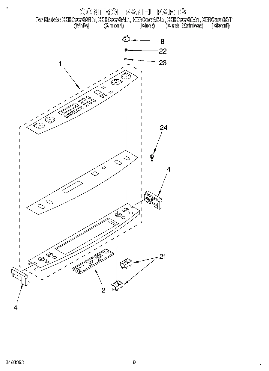 06 - CONTROL PANEL, LIT/OPTIONAL