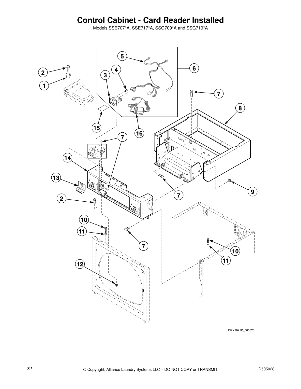 Control Cabinet - Card Reader Installed