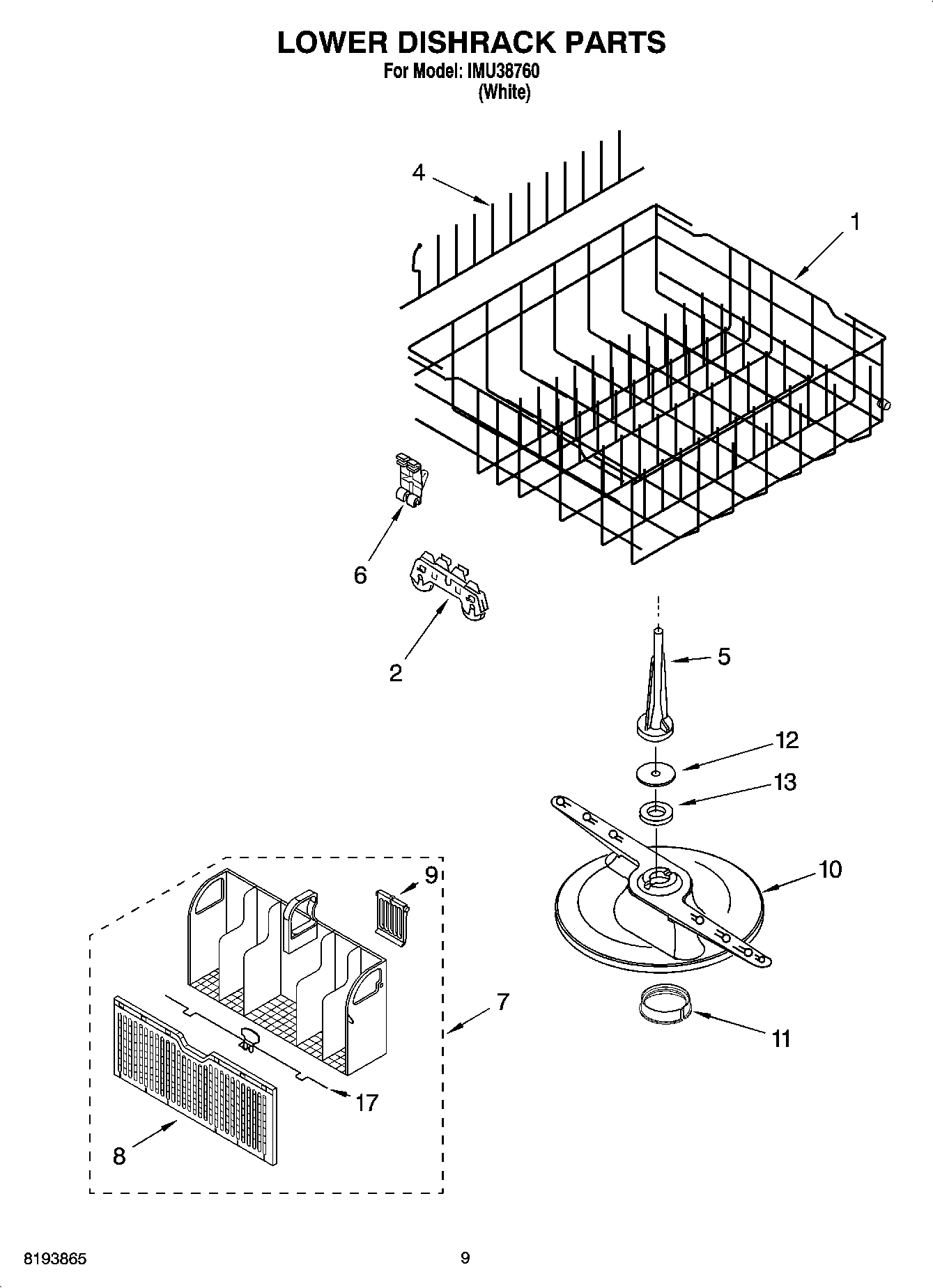 06 - LOWER DISHRACK PARTS