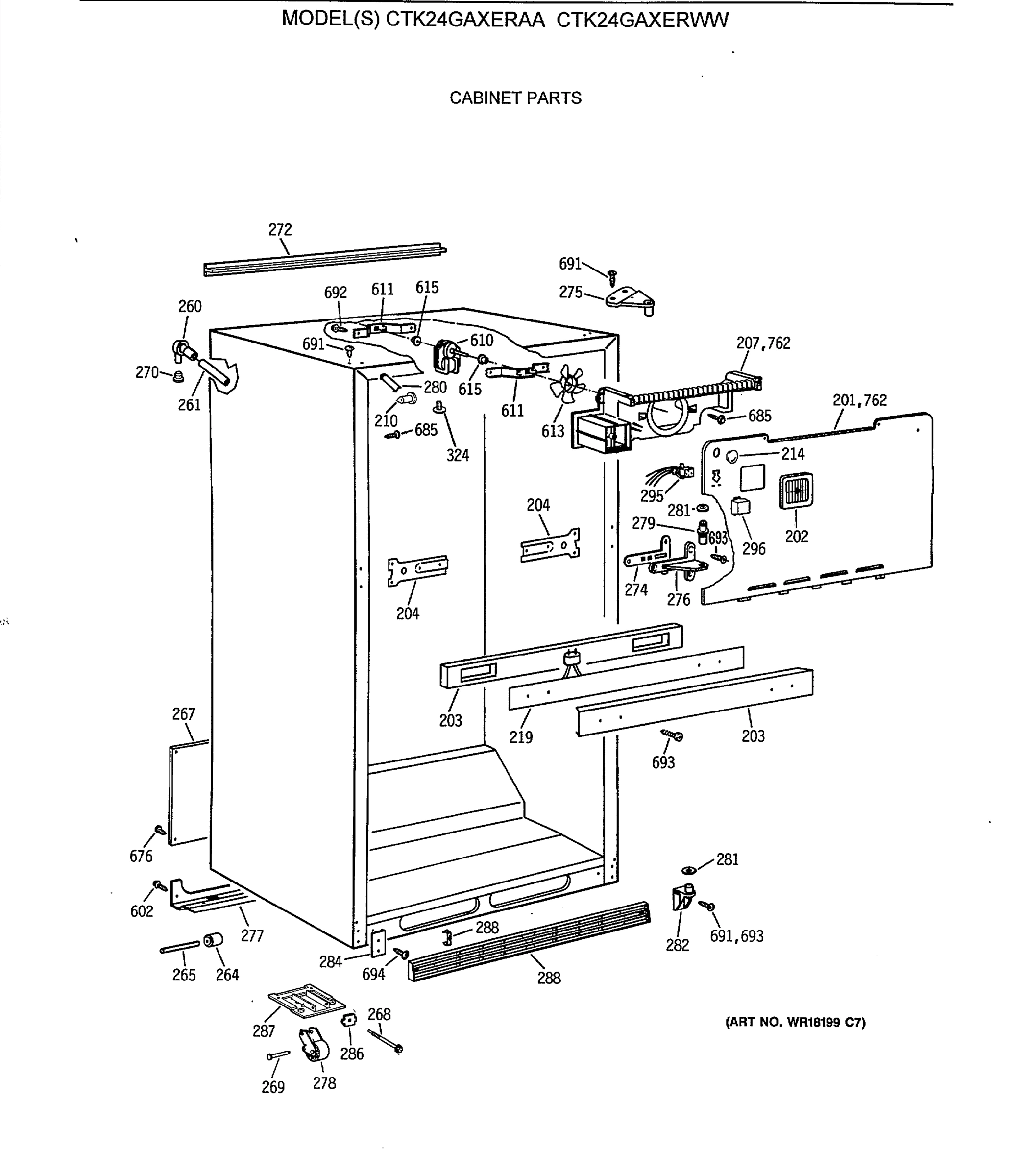 CABINET PARTS