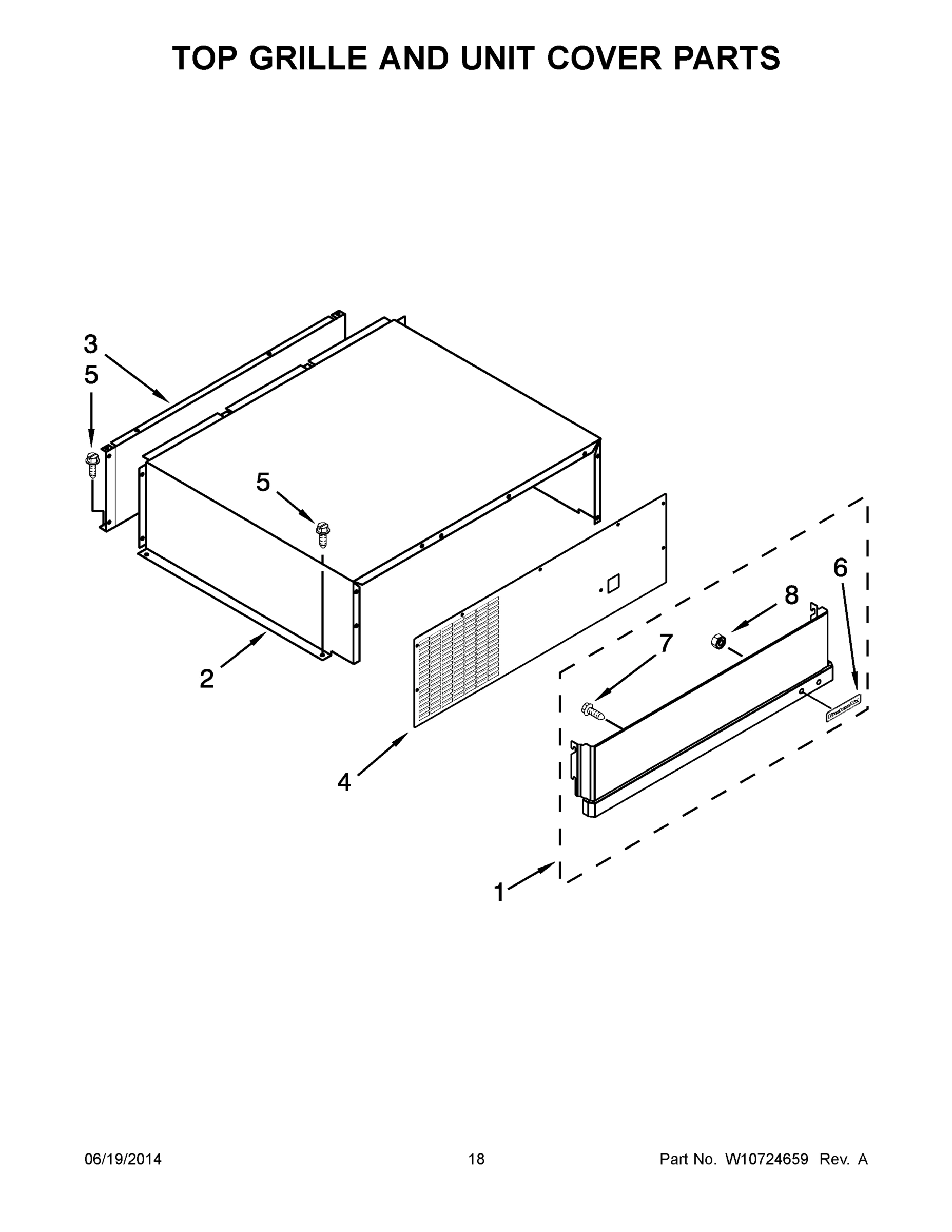 10 - TOP GRILLE AND UNIT COVER PARTS