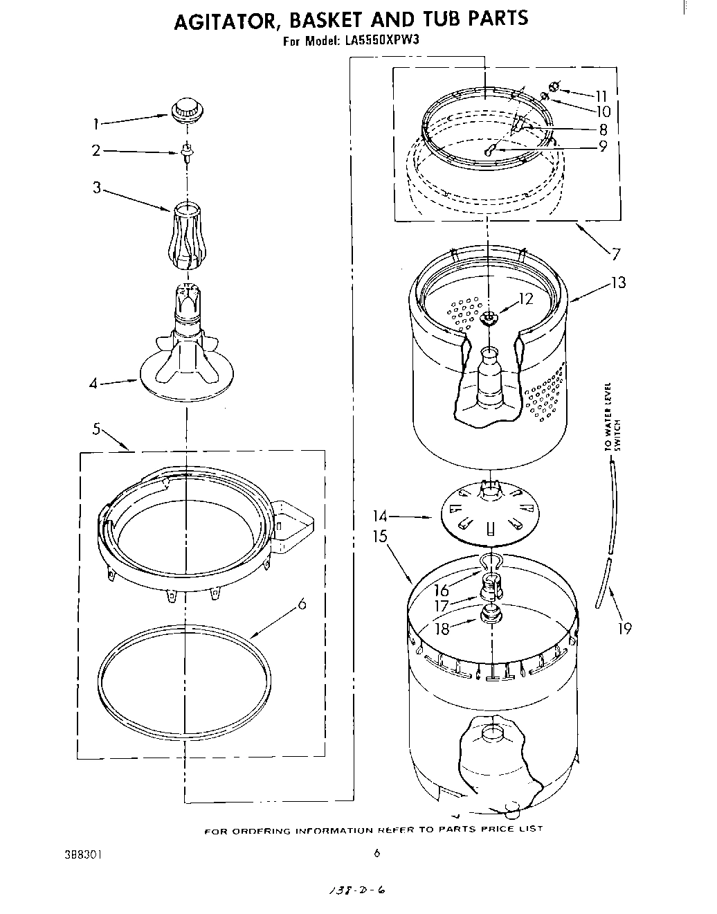 04 - AGITATOR, BASKET AND TUB