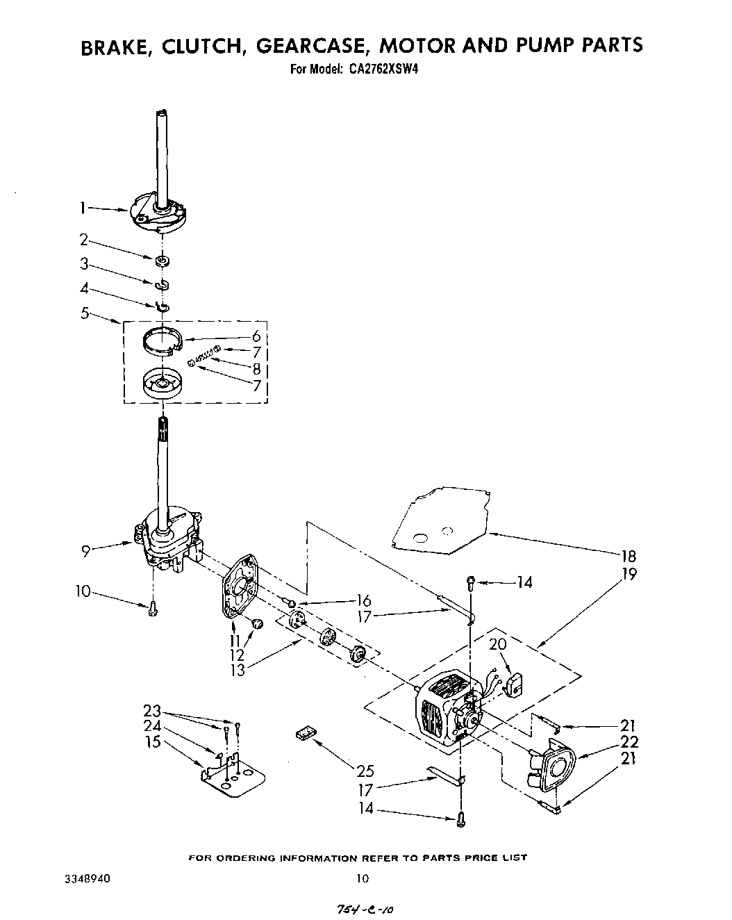 08 - BRAKE, CLUTCH, GEARCASE, MOTOR AND PUMP