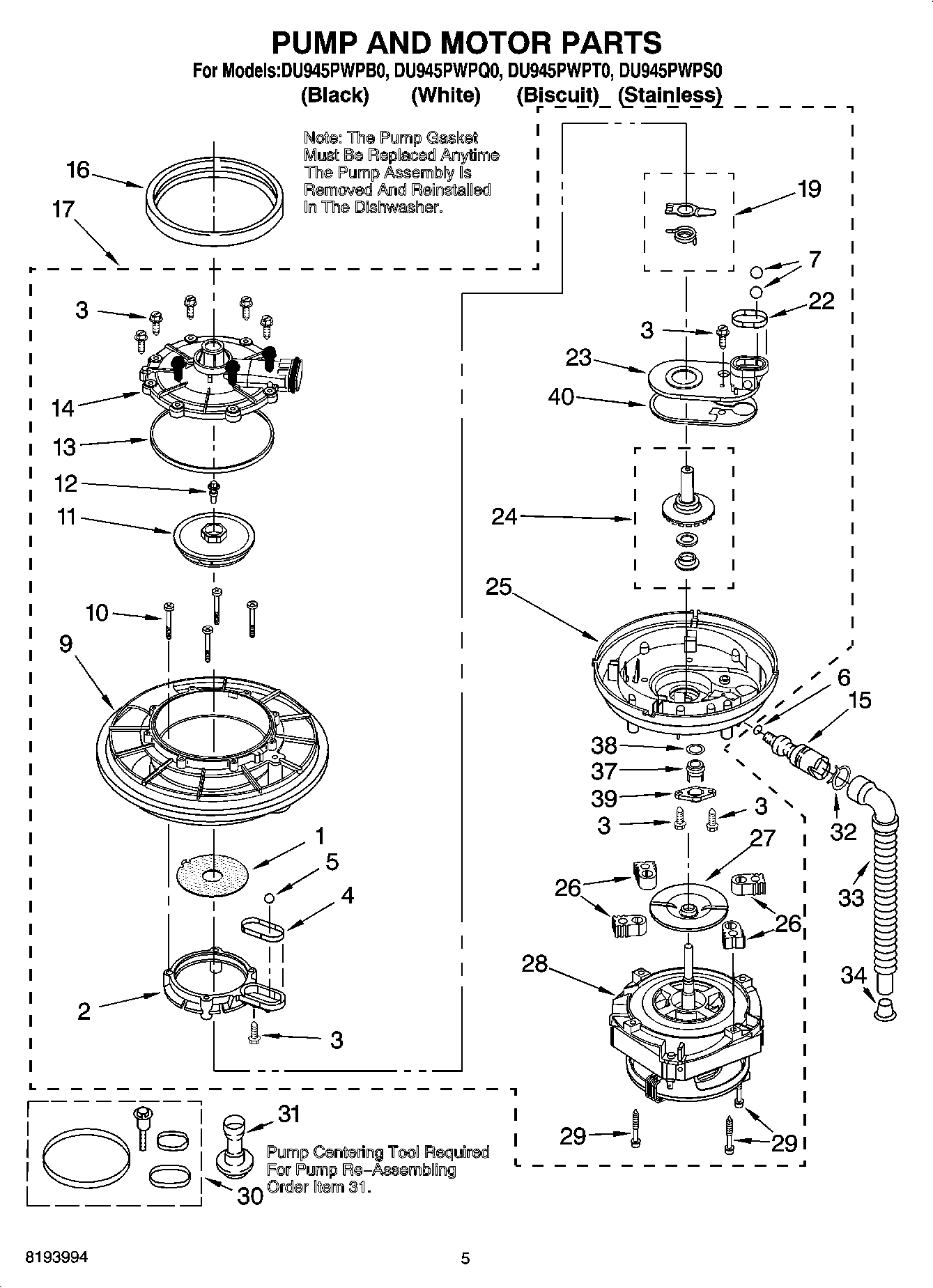 04 - PUMP AND MOTOR PARTS