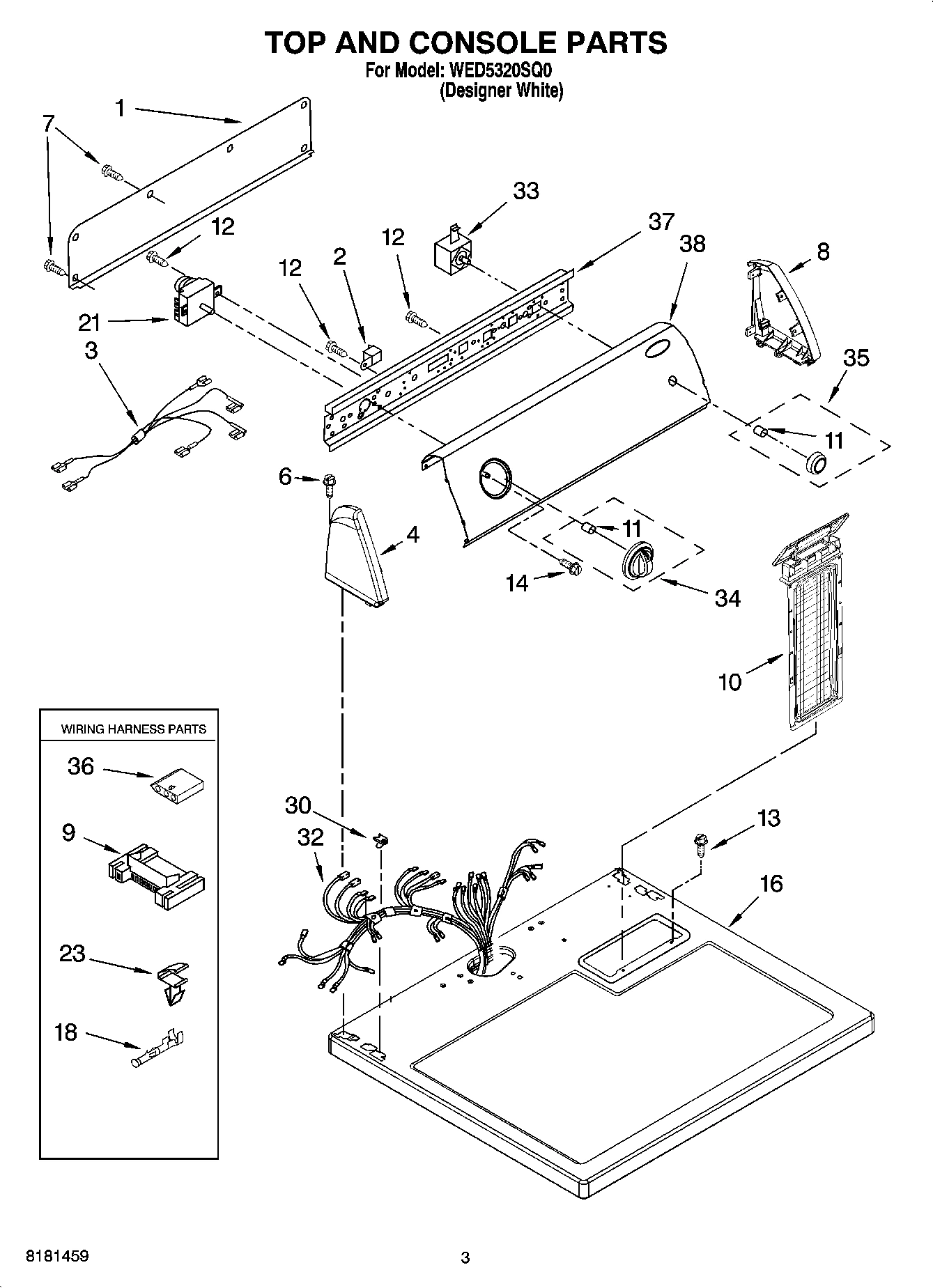 02 - TOP AND CONSOLE PARTS