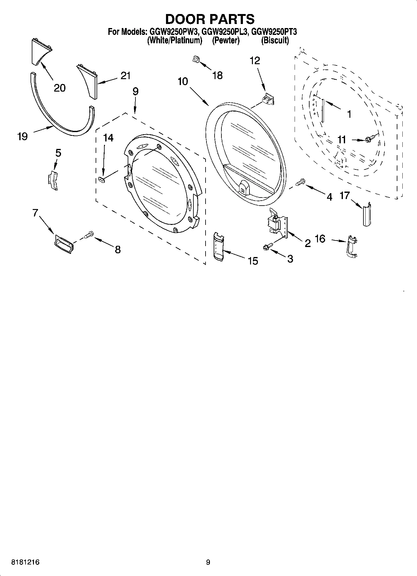 05 - DOOR PARTS, OPTIONAL PARTS (NOT INCLUDED)