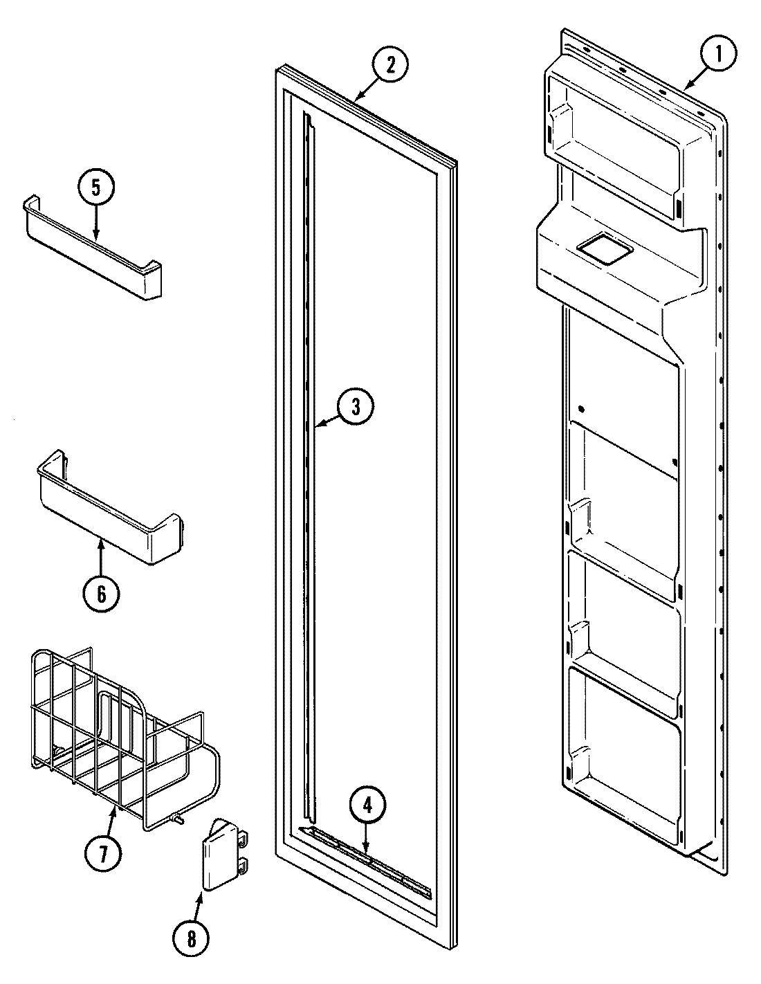 02 - FREEZER INNER DOOR