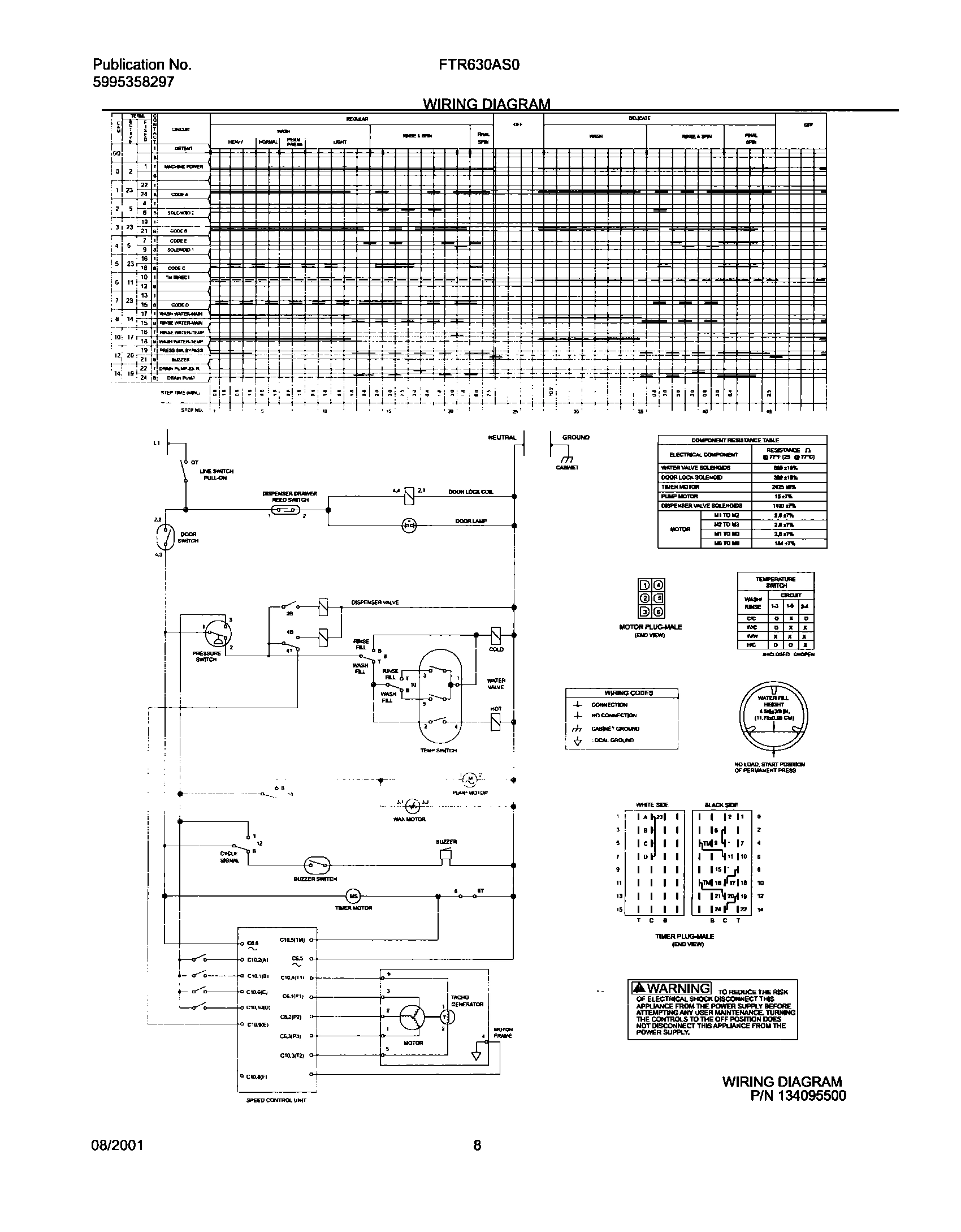 08 - 134095500 WIRING DIAGRAM