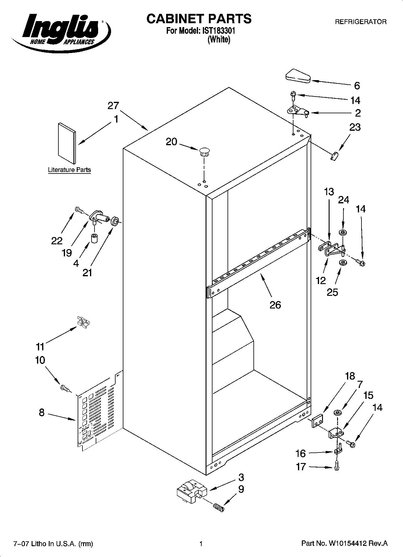 01 - CABINET PARTS