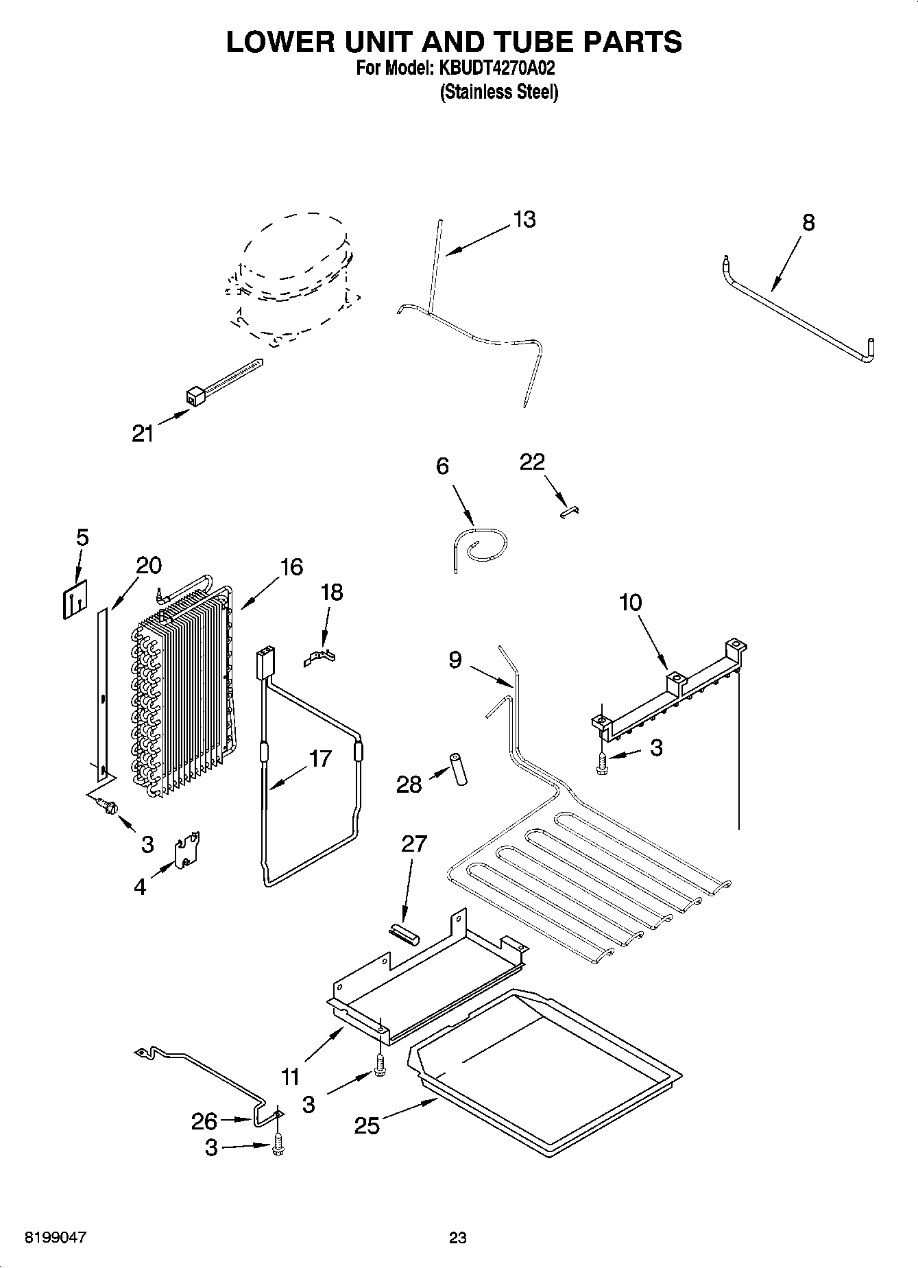 14 - LOWER UNIT AND TUBE PARTS