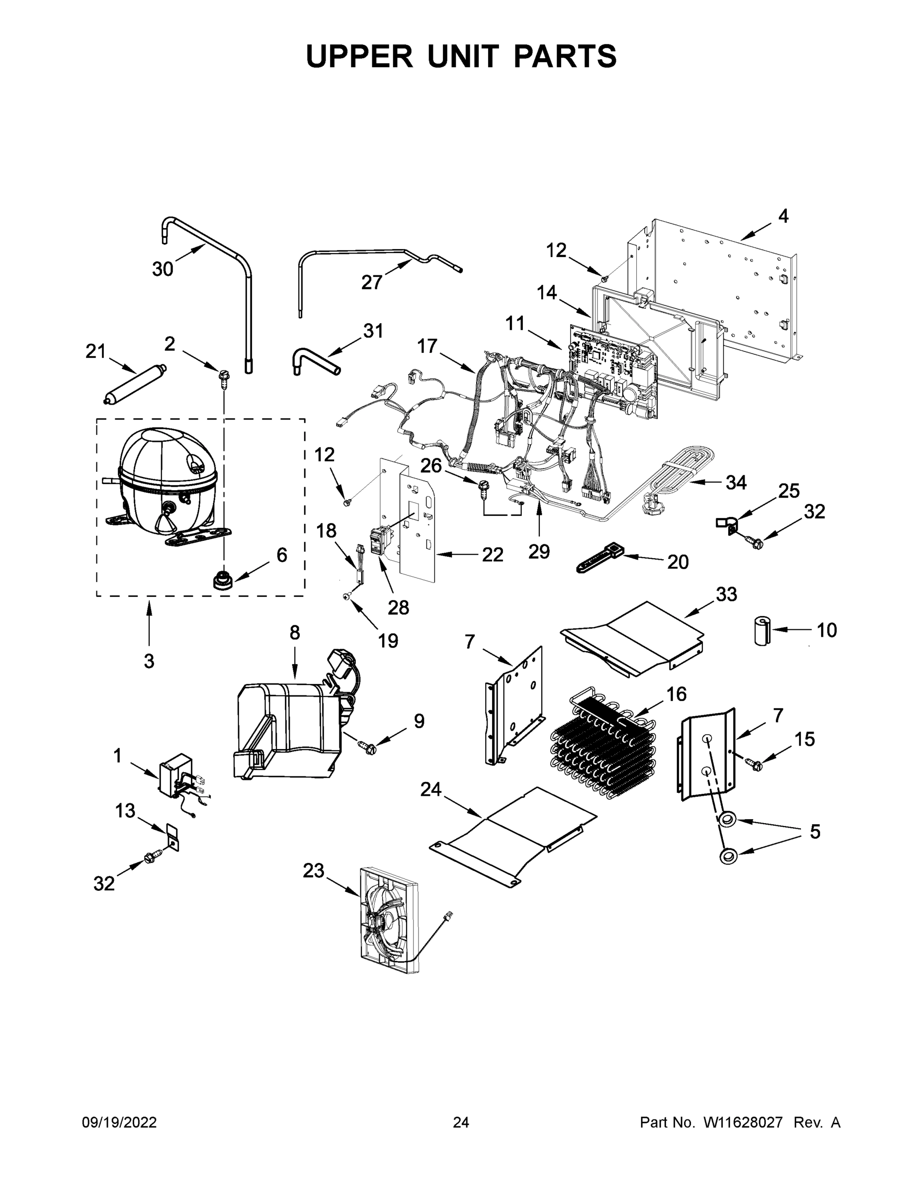 13 - UPPER UNIT PARTS