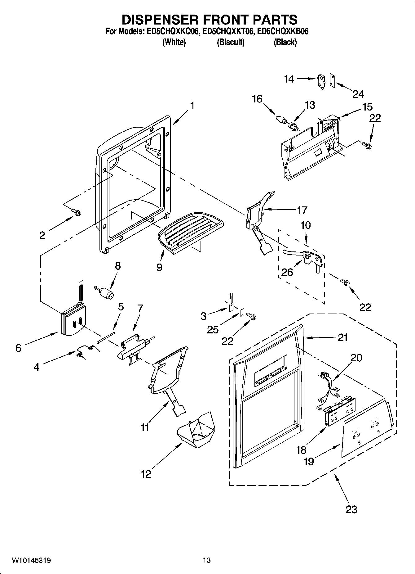 08 - DISPENSER FRONT PARTS