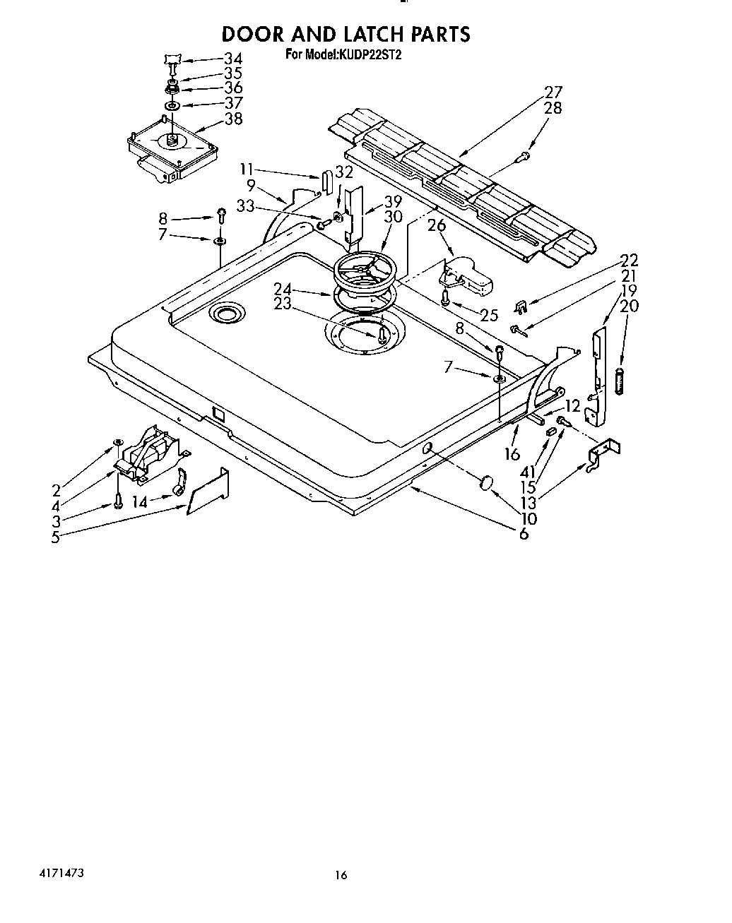 13 - DOOR AND LATCH