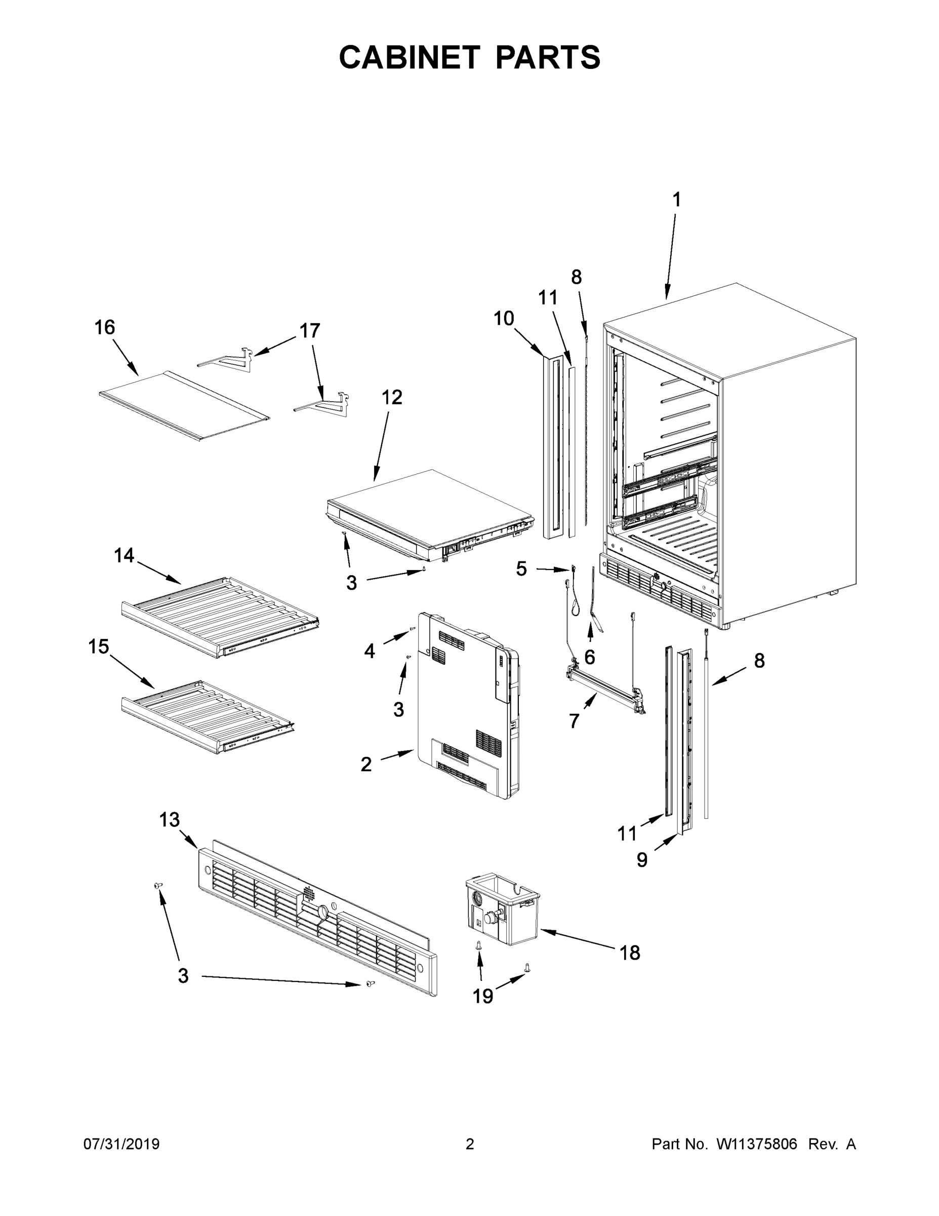 02 - CABINET PARTS