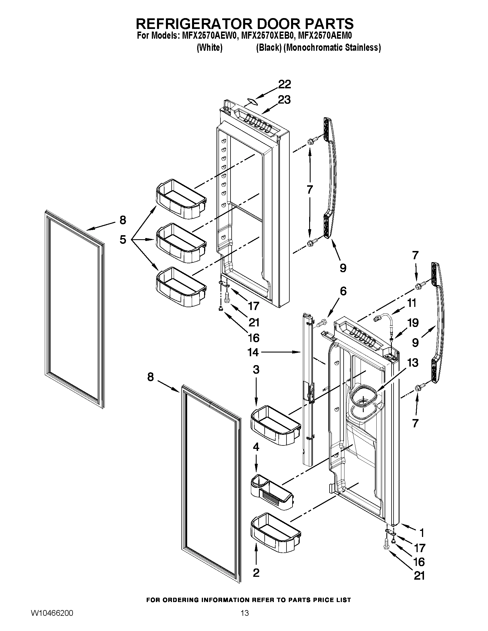 07 - REFRIGERATOR DOOR PARTS