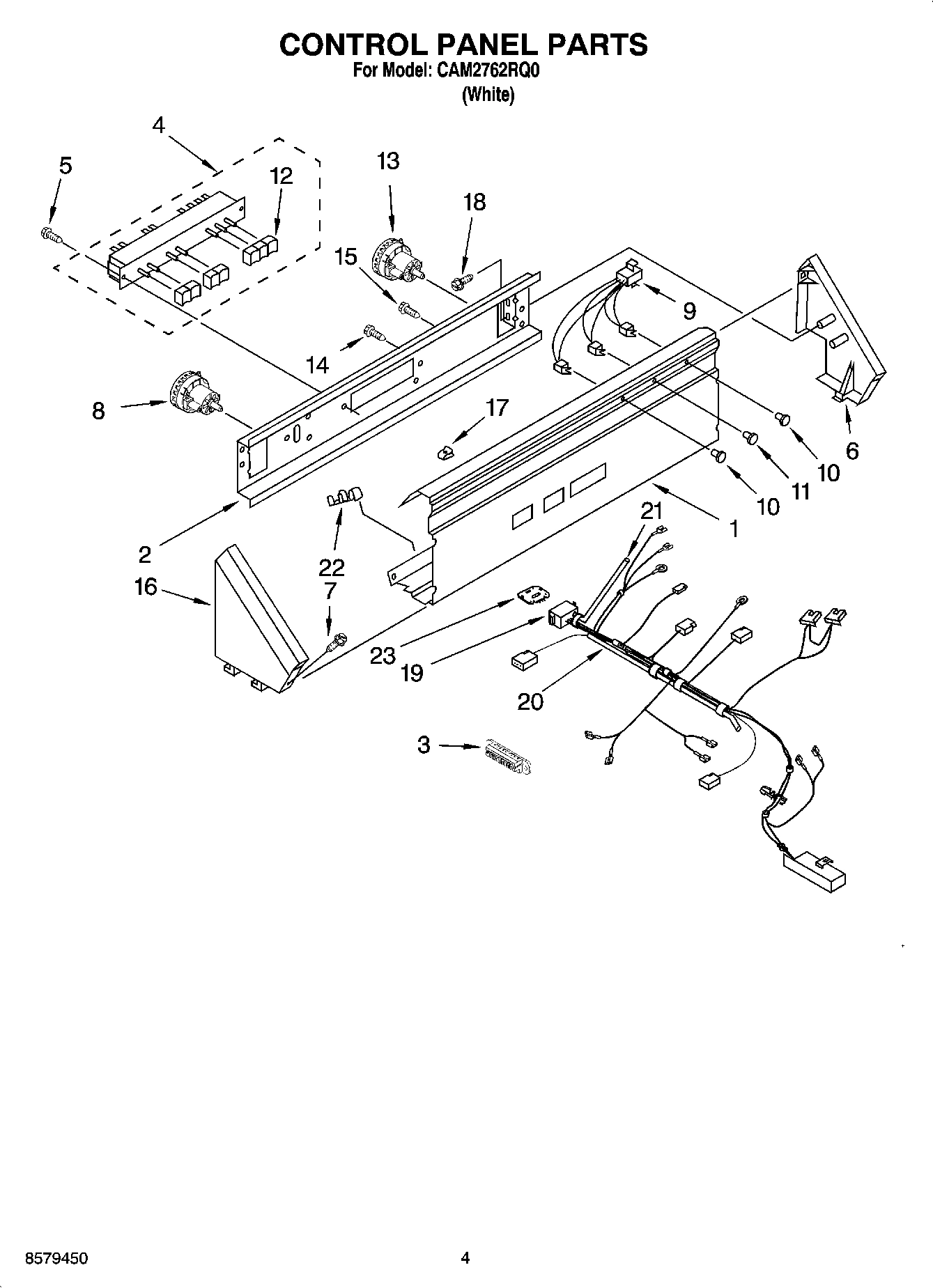 02 - CONTROL PANEL PARTS