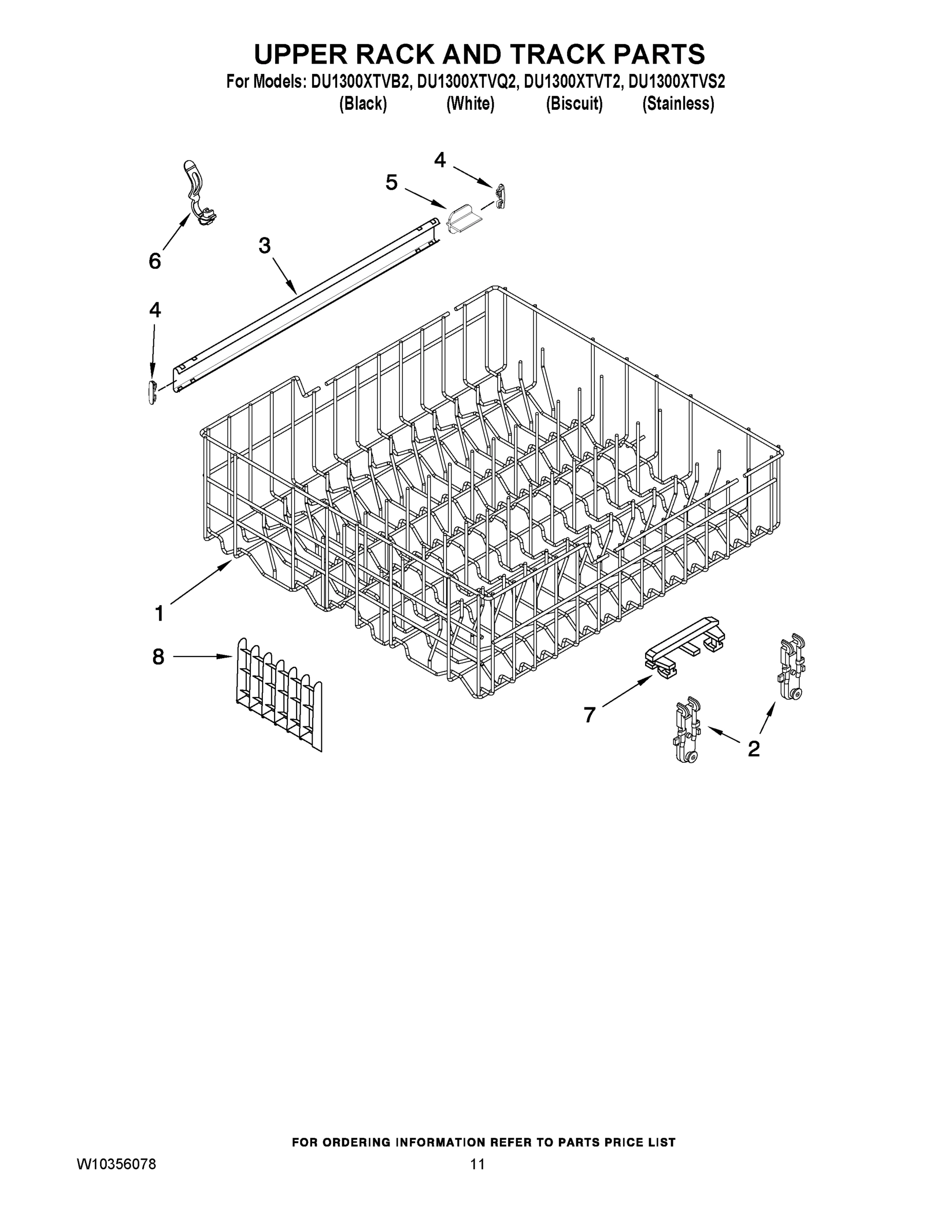 09 - UPPER RACK AND TRACK PARTS