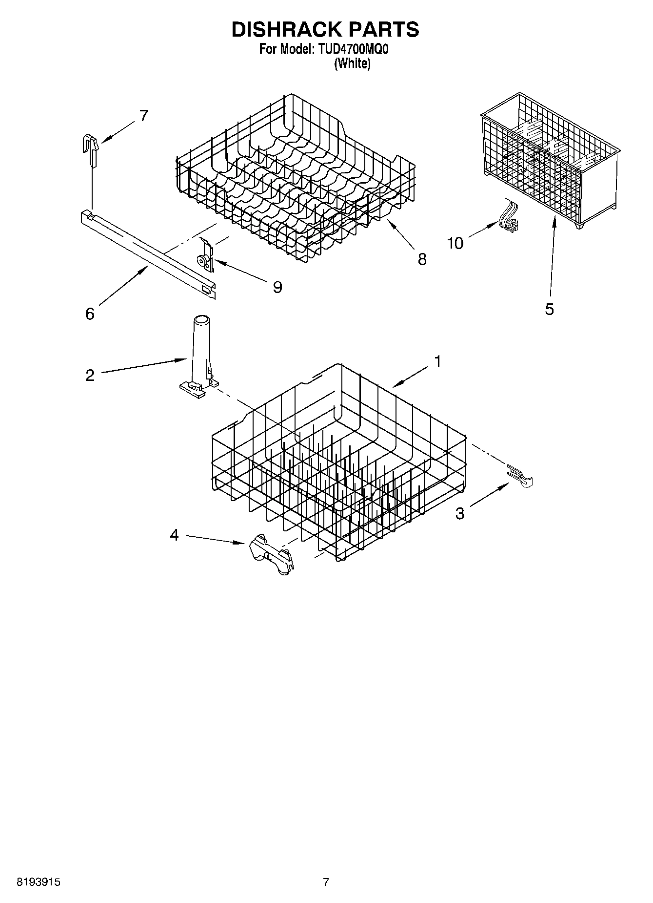 06 - DISHRACK PARTS