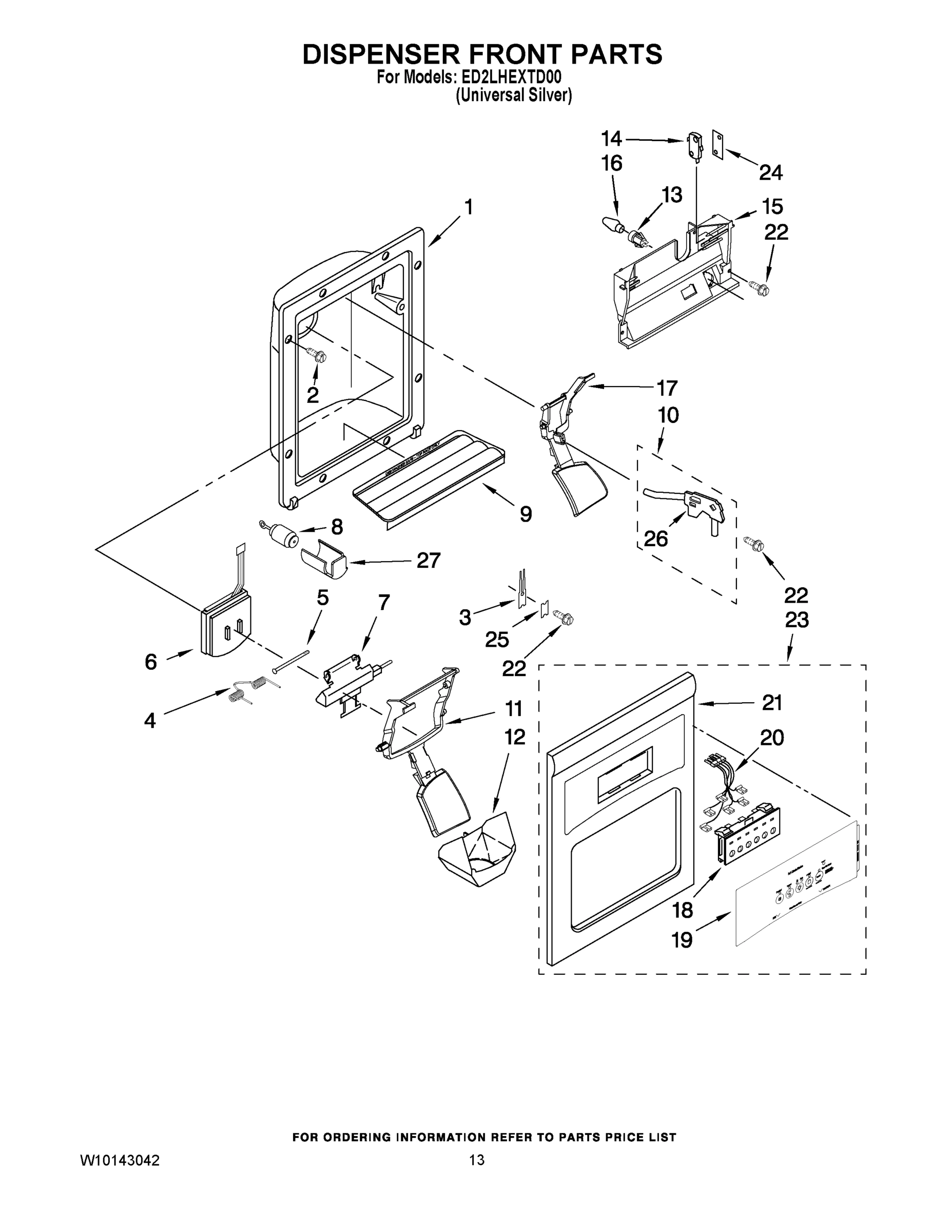 08 - DISPENSER FRONT PARTS