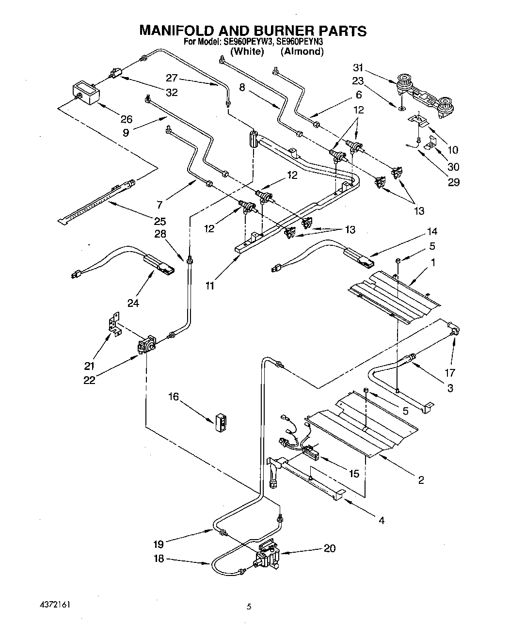 05 - MANIFOLD AND BURNER, LIT/OPTIONAL
