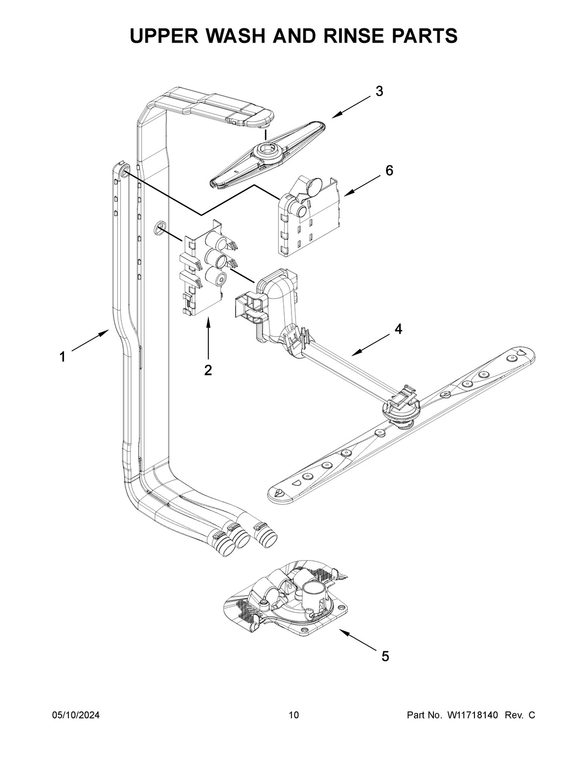 06 - UPPER WASH AND RINSE PARTS
