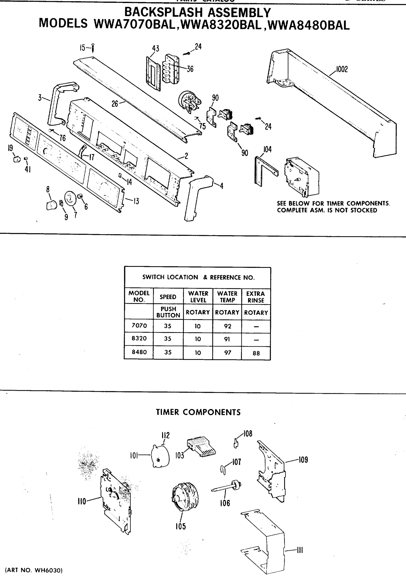 BACKSPLASH ASSEMBLY