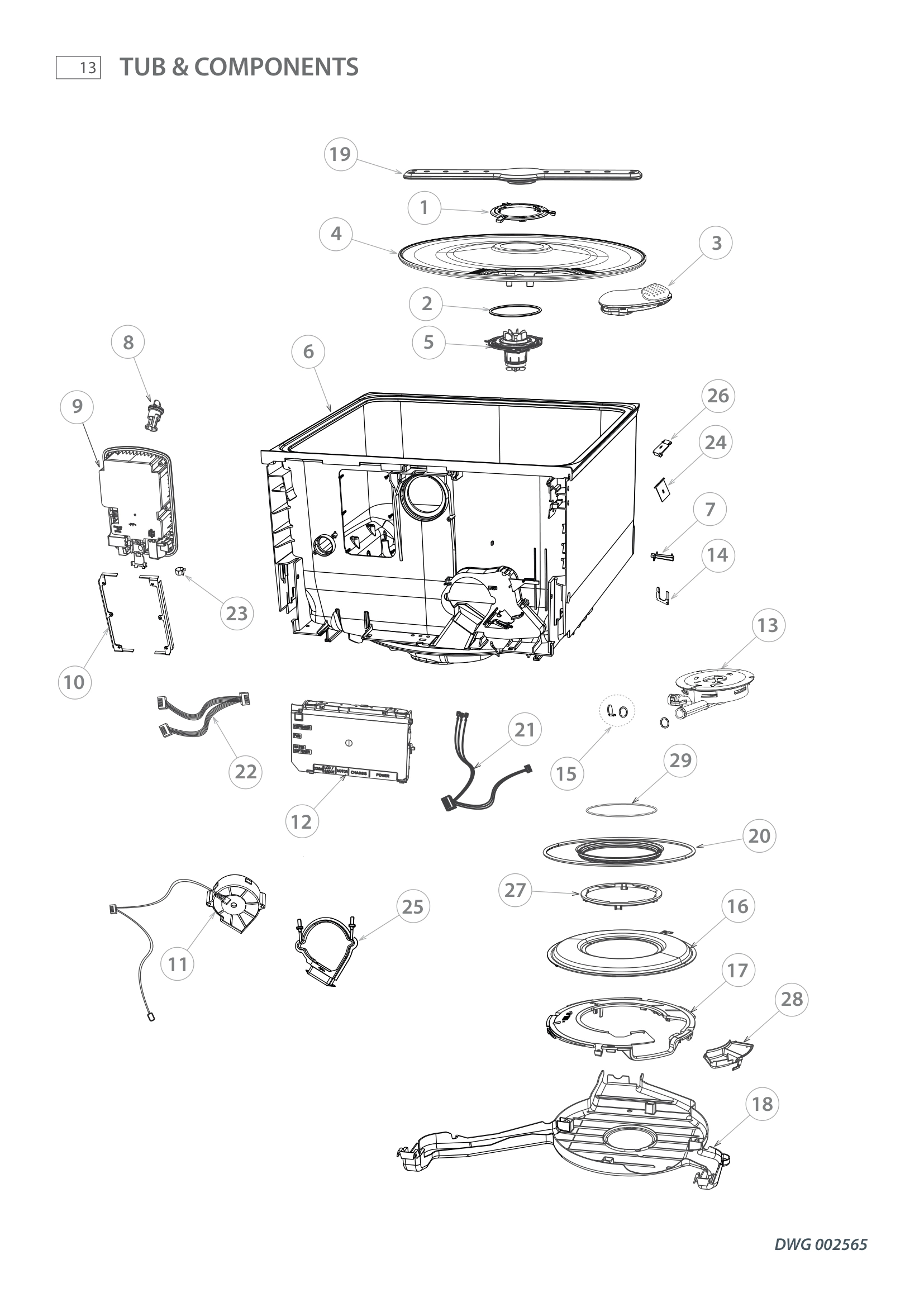 TUB & COMPONENTS