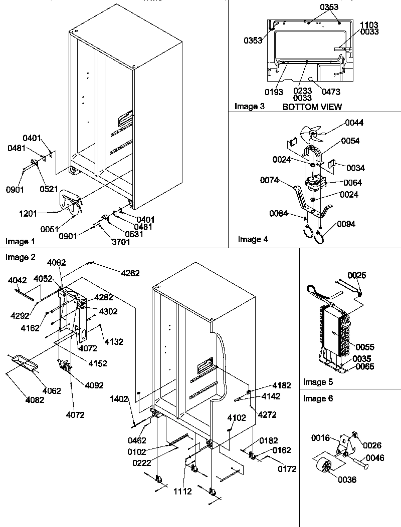 13 - ROLLERS, HINGES, AND EVAP ASSEMBLIES
