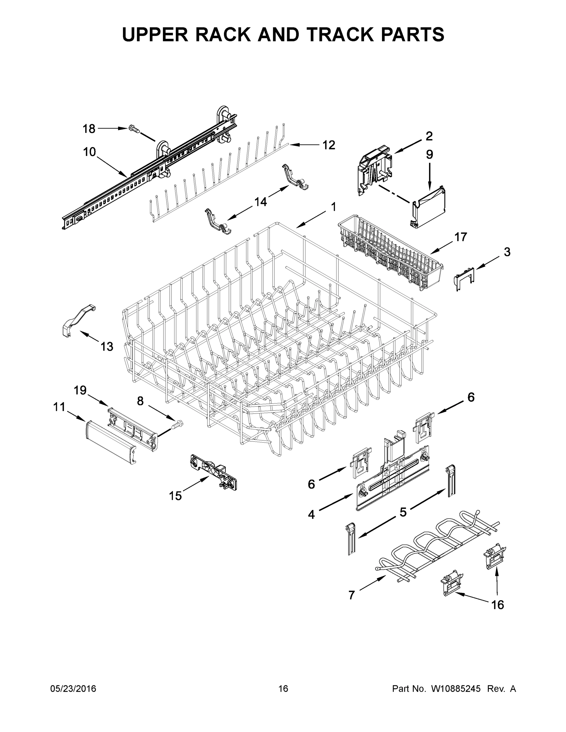09 - UPPER RACK AND TRACK PARTS