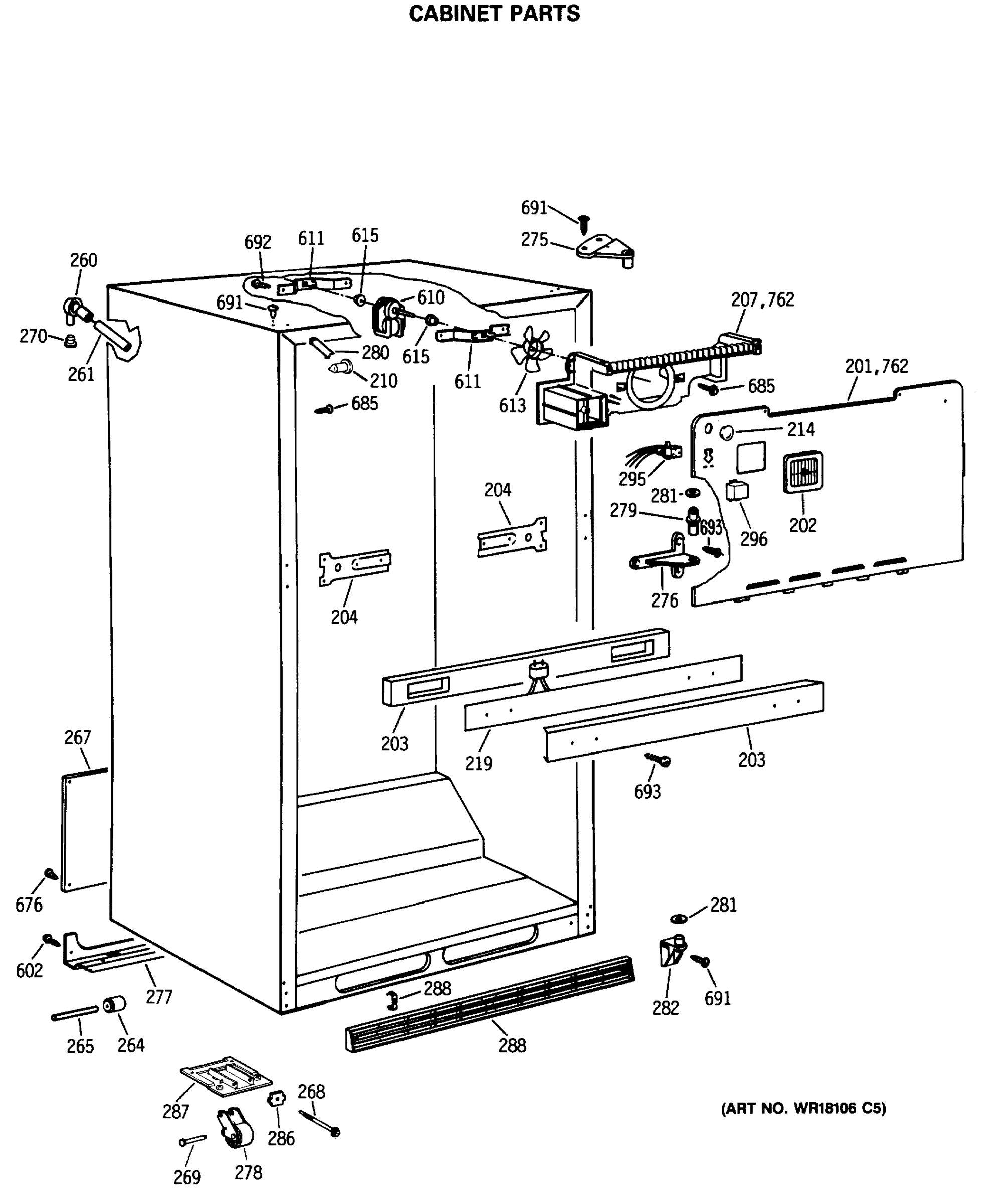 CABINET PARTS